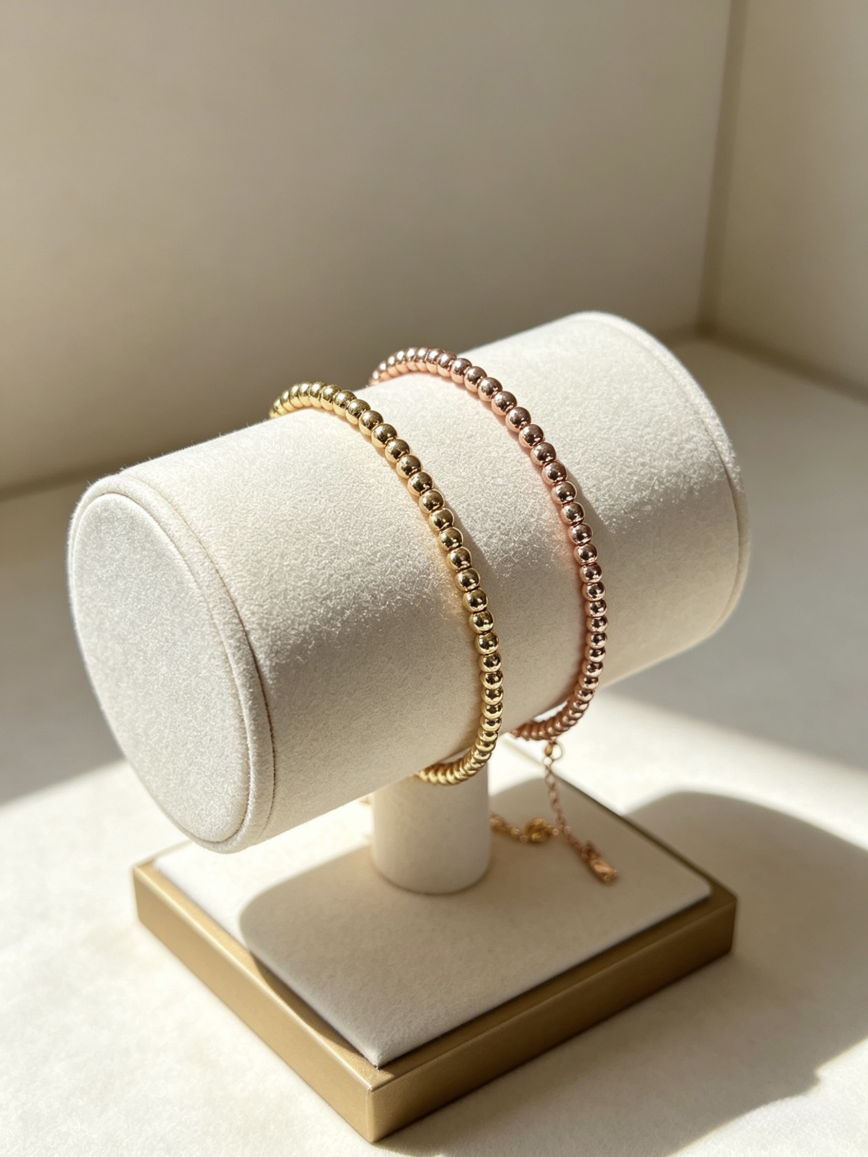 Mayorista HANA BIJOUX - Pulsera de cuentas de 3mm en acero inoxidable