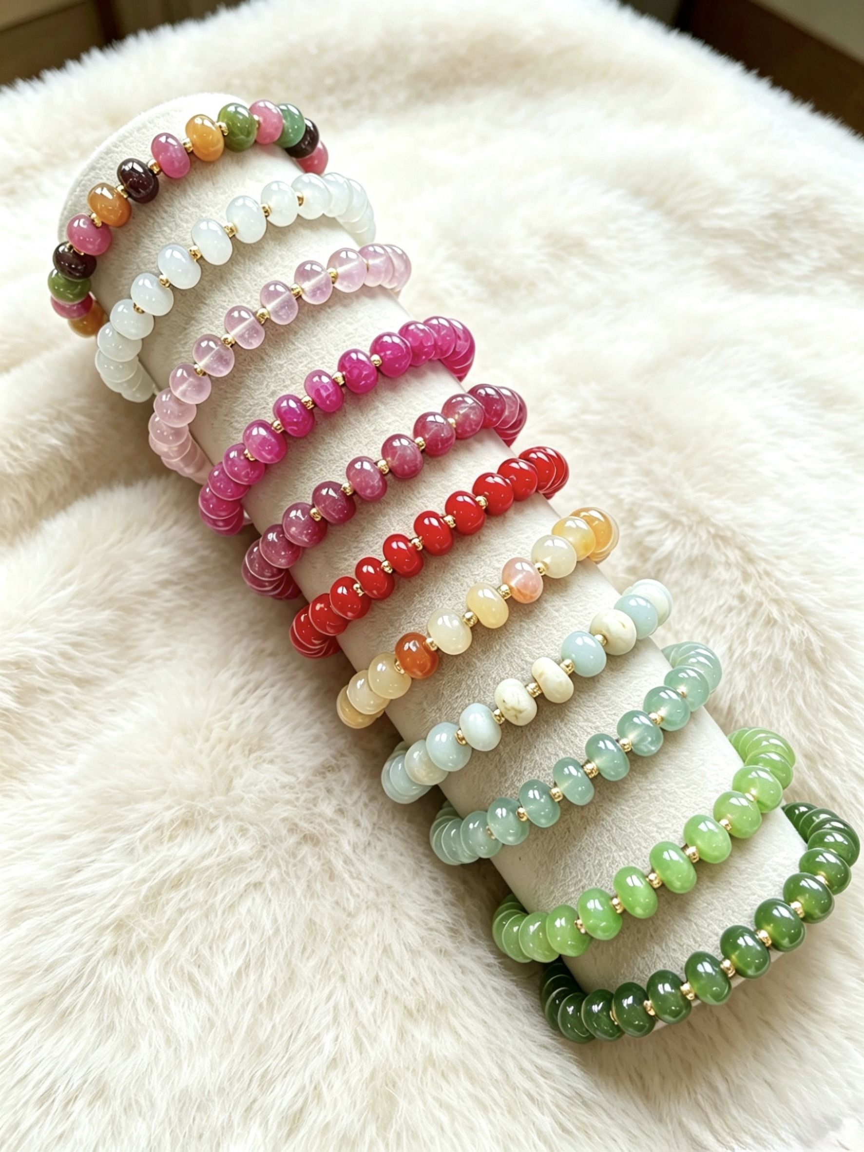 Mayorista HANA BIJOUX - Pulsera estilo boho ajustable con cuentas de piedra
