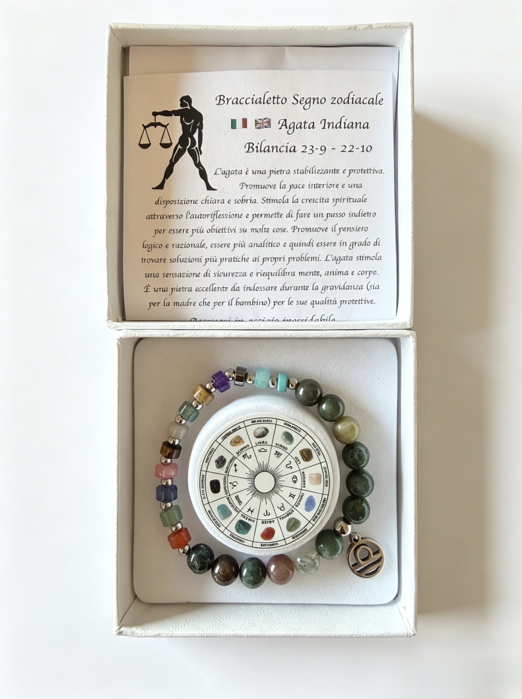 Mayorista HANA BIJOUX - Pulsera Libra Ágata India