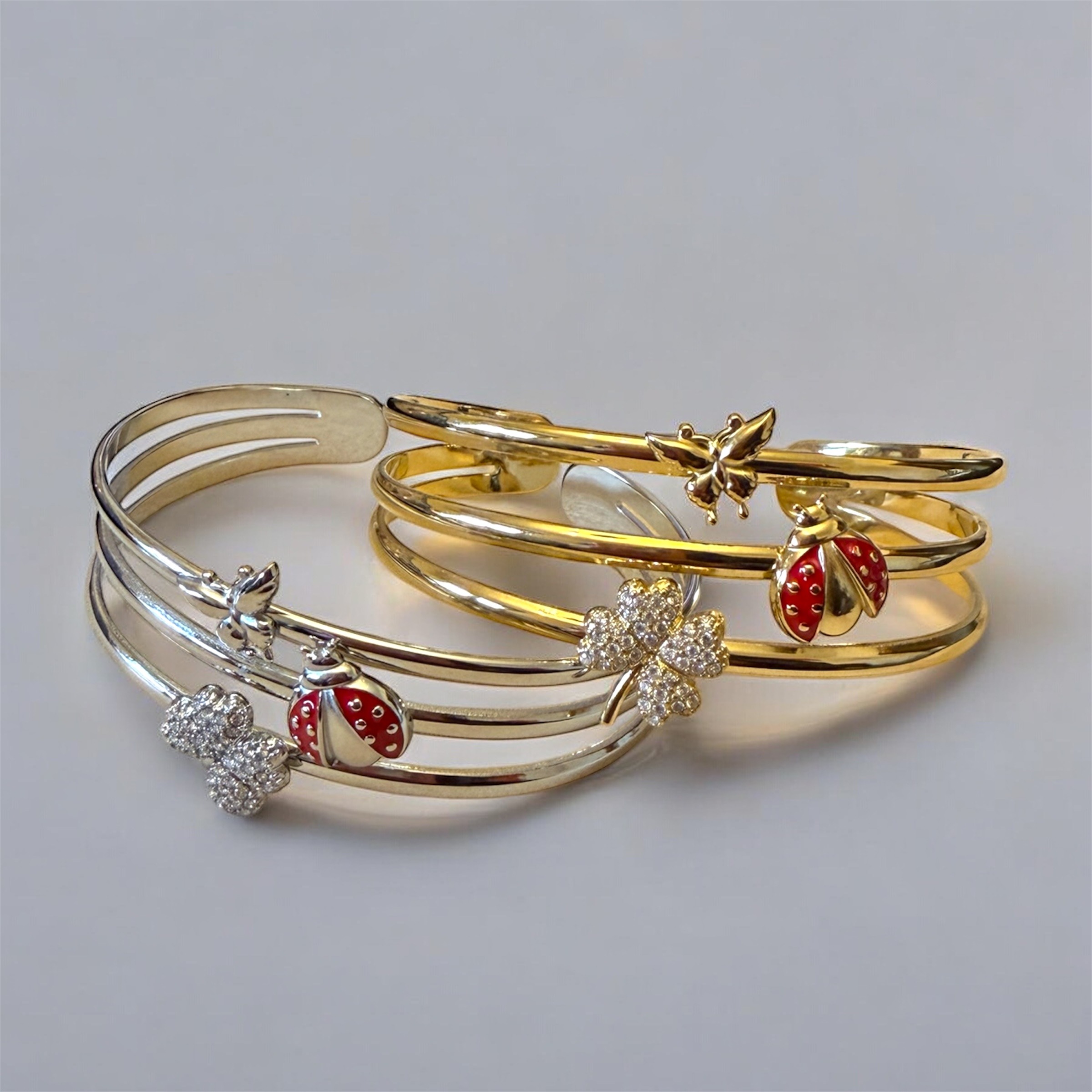 Wholesaler HANA BIJOUX - LADYBUG CUFF BRACELET