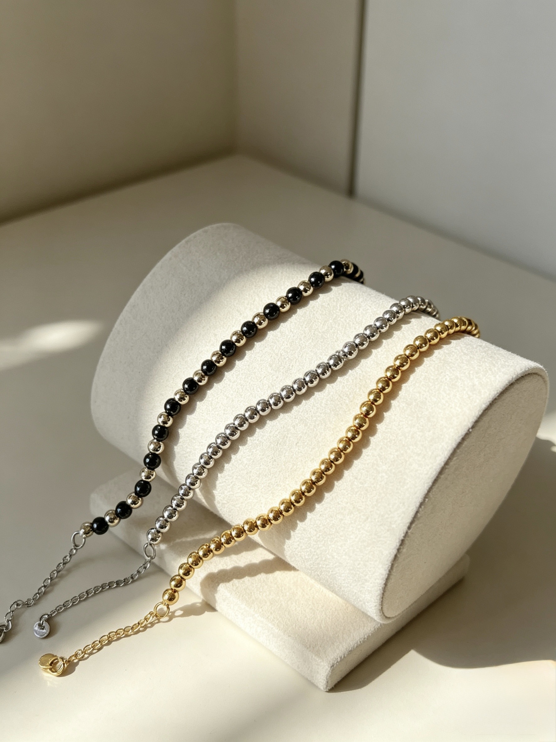 Wholesaler HANA BIJOUX - 5mm Bead Bracelet in Stainless Steel