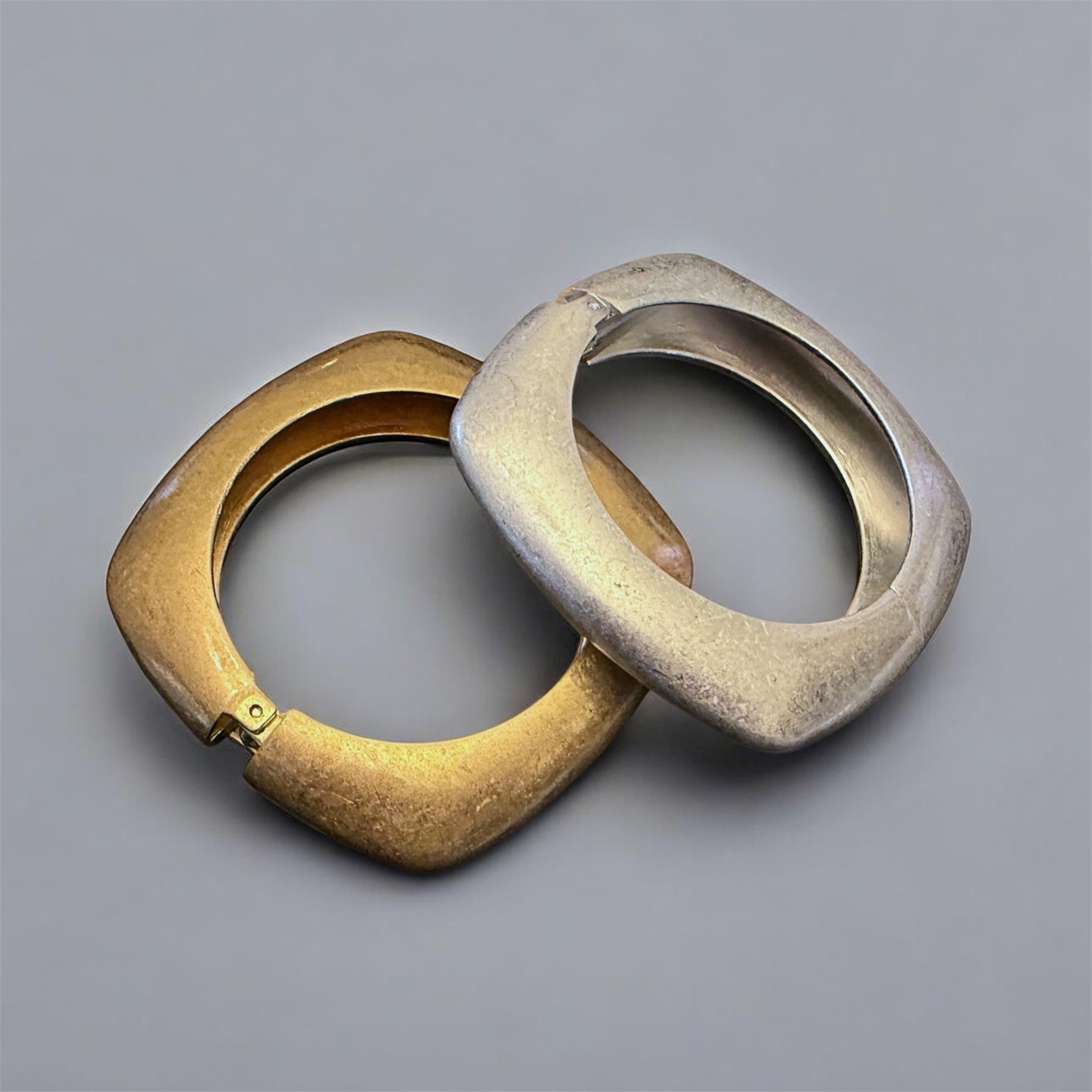 Wholesaler HANA BIJOUX - RIGID GOLD/SILVER MATTE BRACELET