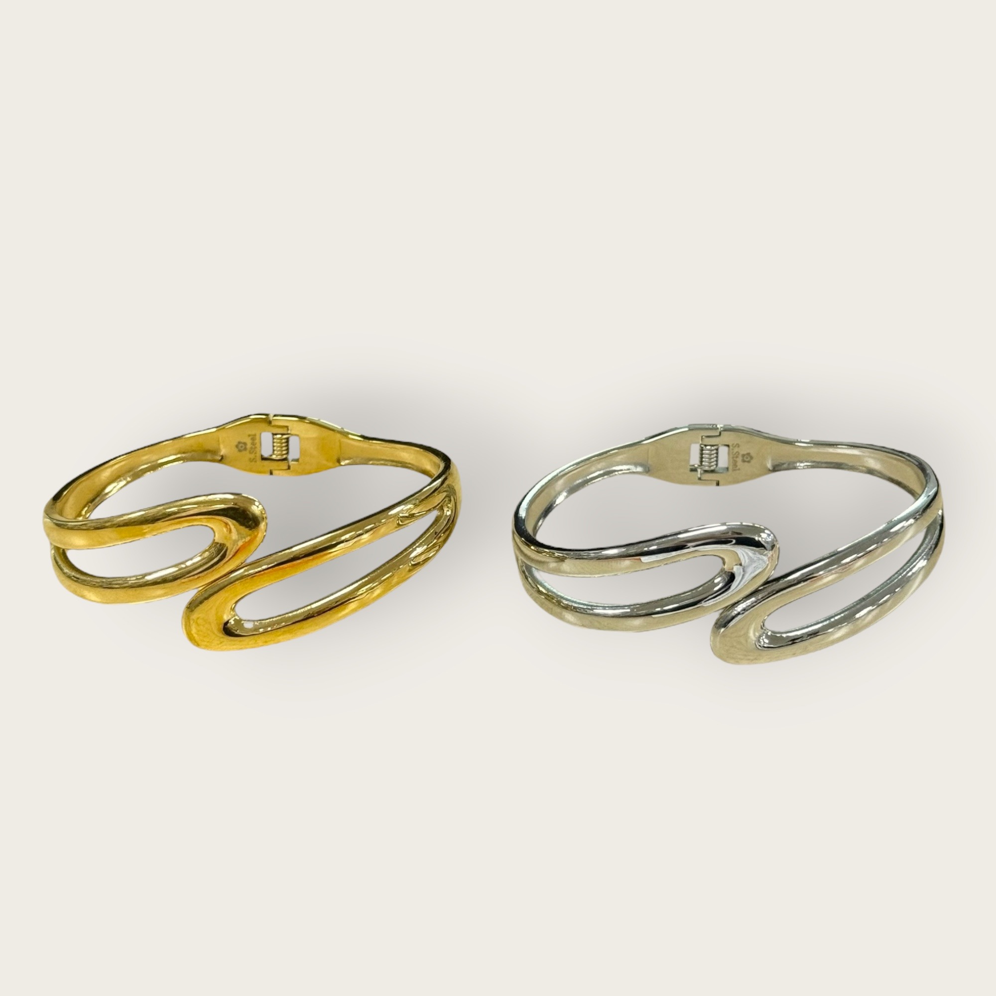 Wholesaler HANA BIJOUX - STEEL CUFF BRACELET