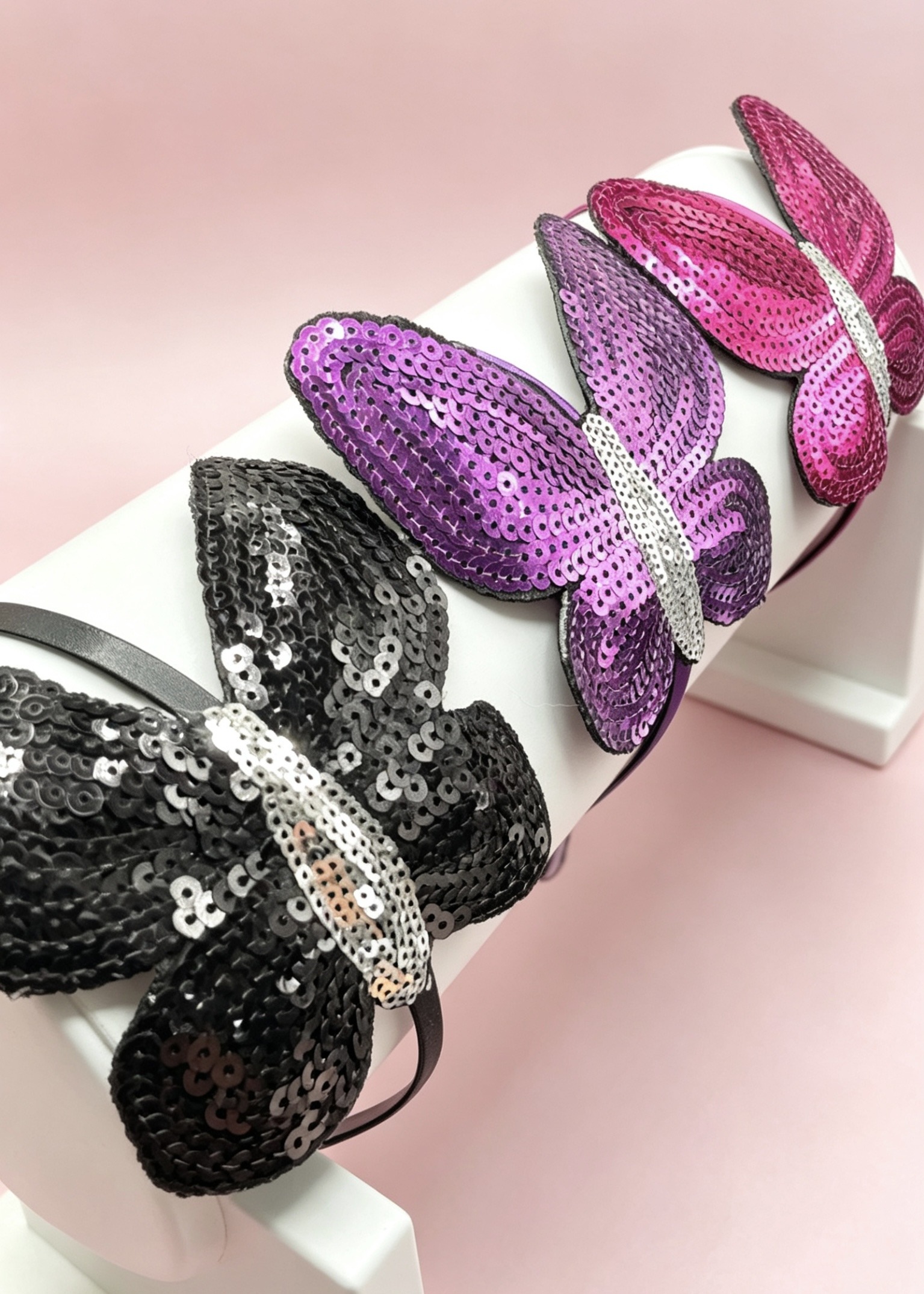 Wholesaler HANA BIJOUX - Butterfly sequin headbands