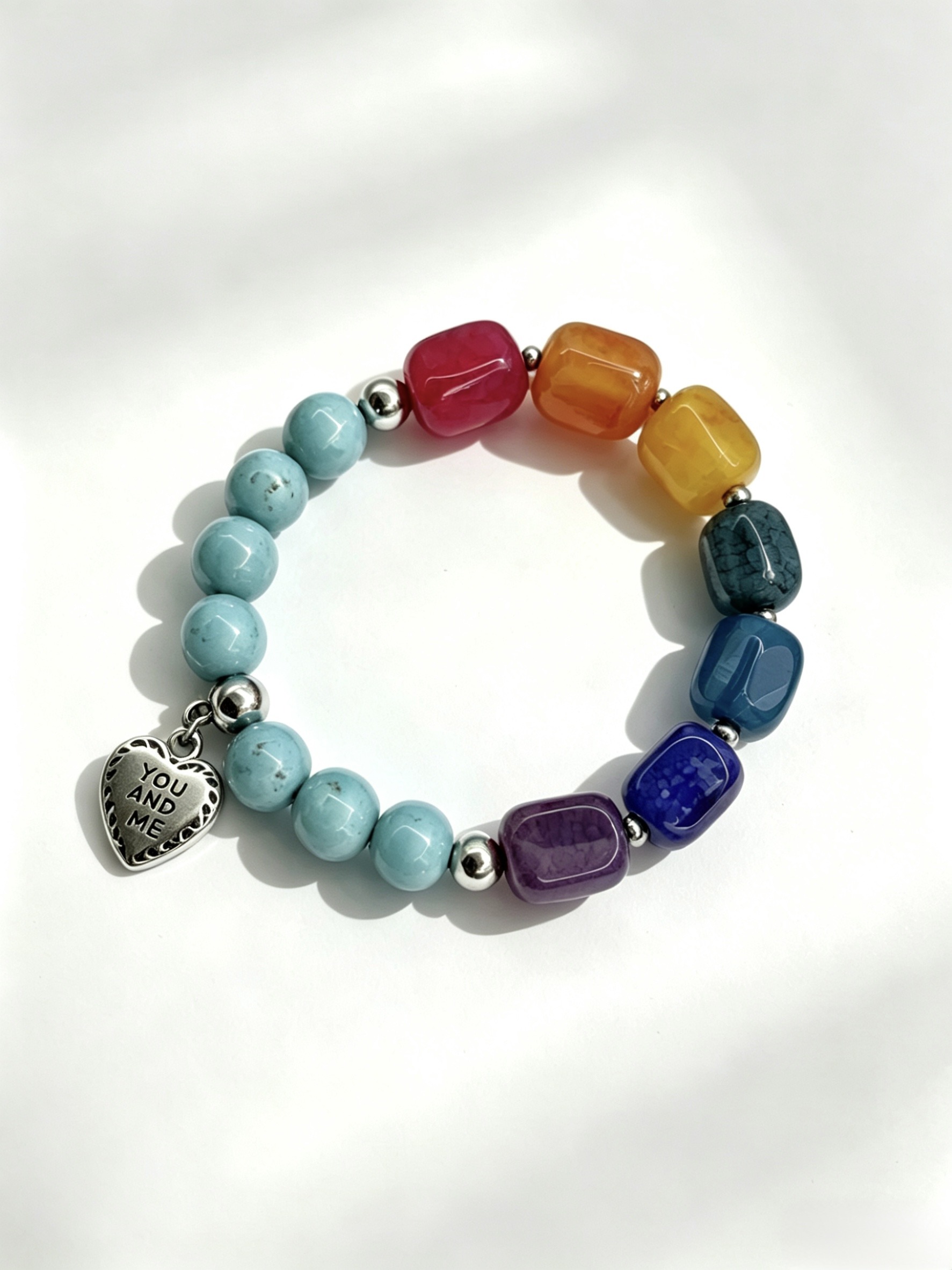 Wholesaler HANA BIJOUX - WOMEN'S BRACELET IN NATURAL STONE: TURQUOISE YOU AND ME