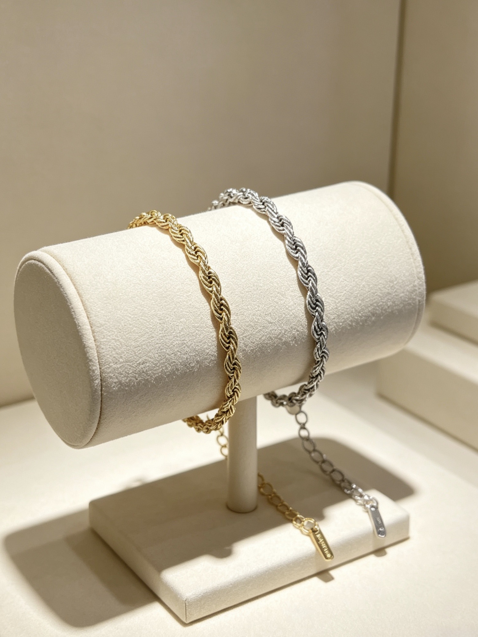 Wholesaler HANA BIJOUX - Rope chain bracelets (rope link) 4mm