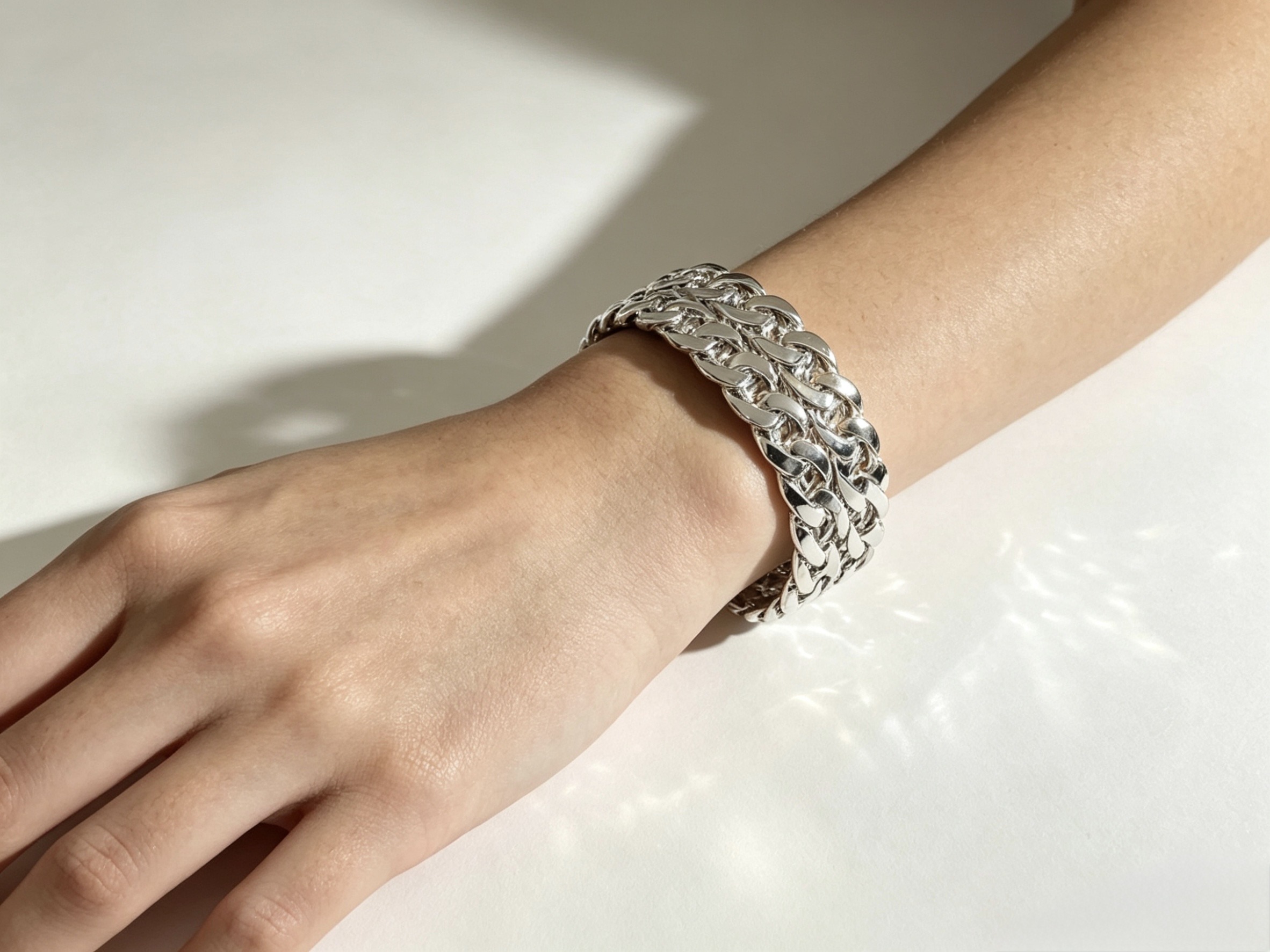 Wholesaler HANA BIJOUX - Double chain bangle