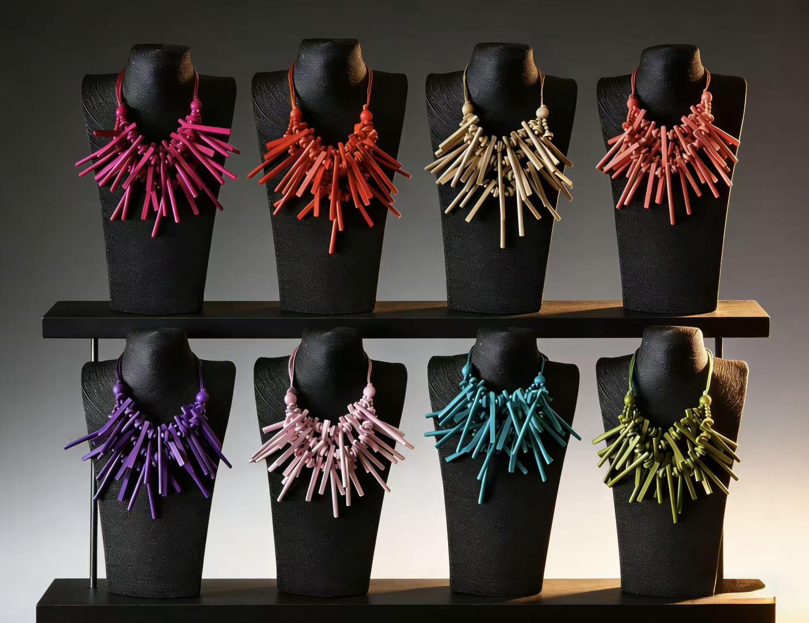 Wholesaler HANA BIJOUX - WOODEN NECKLACE