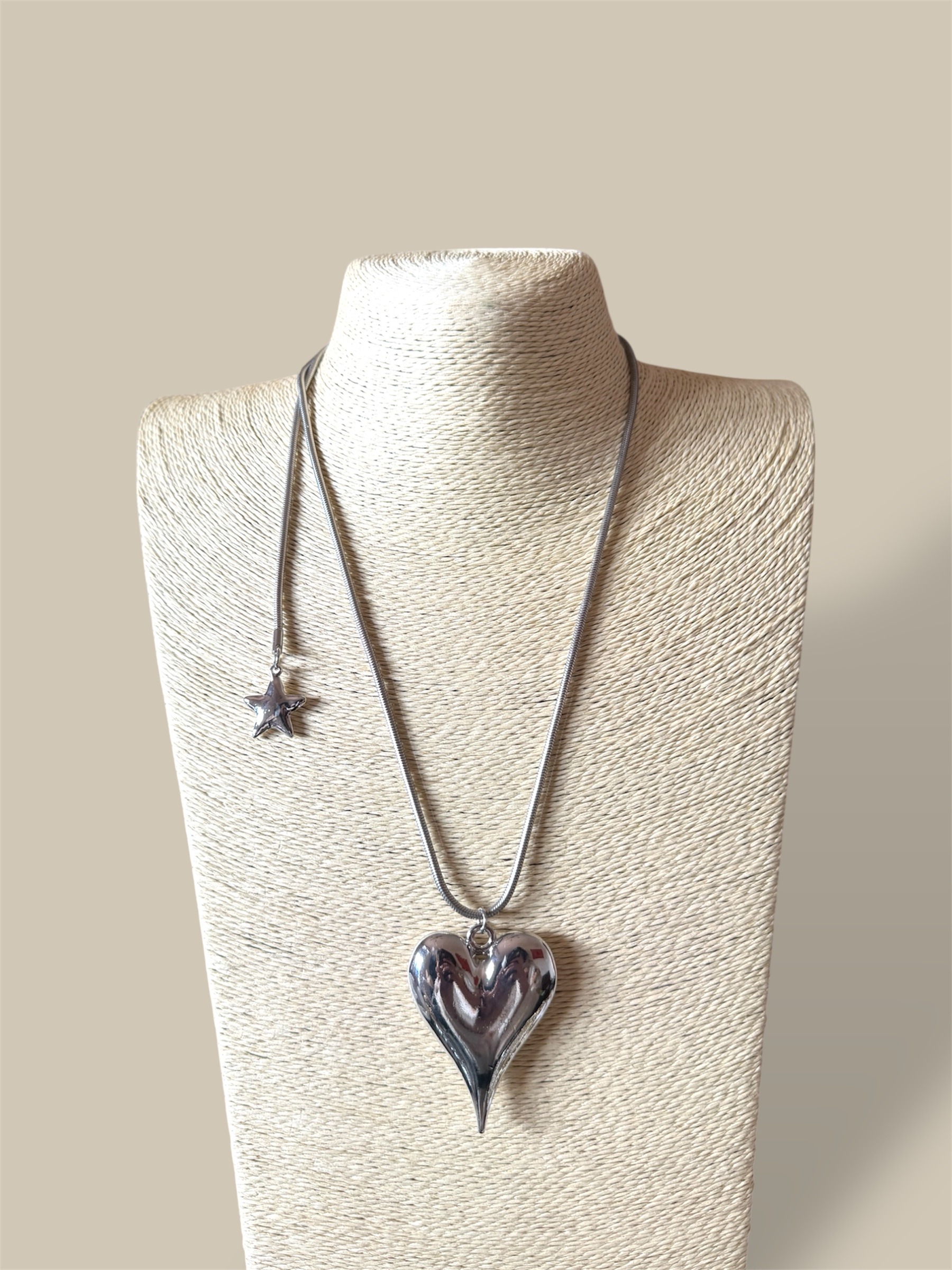 Wholesaler HANA BIJOUX - Maxi heart pendant necklace