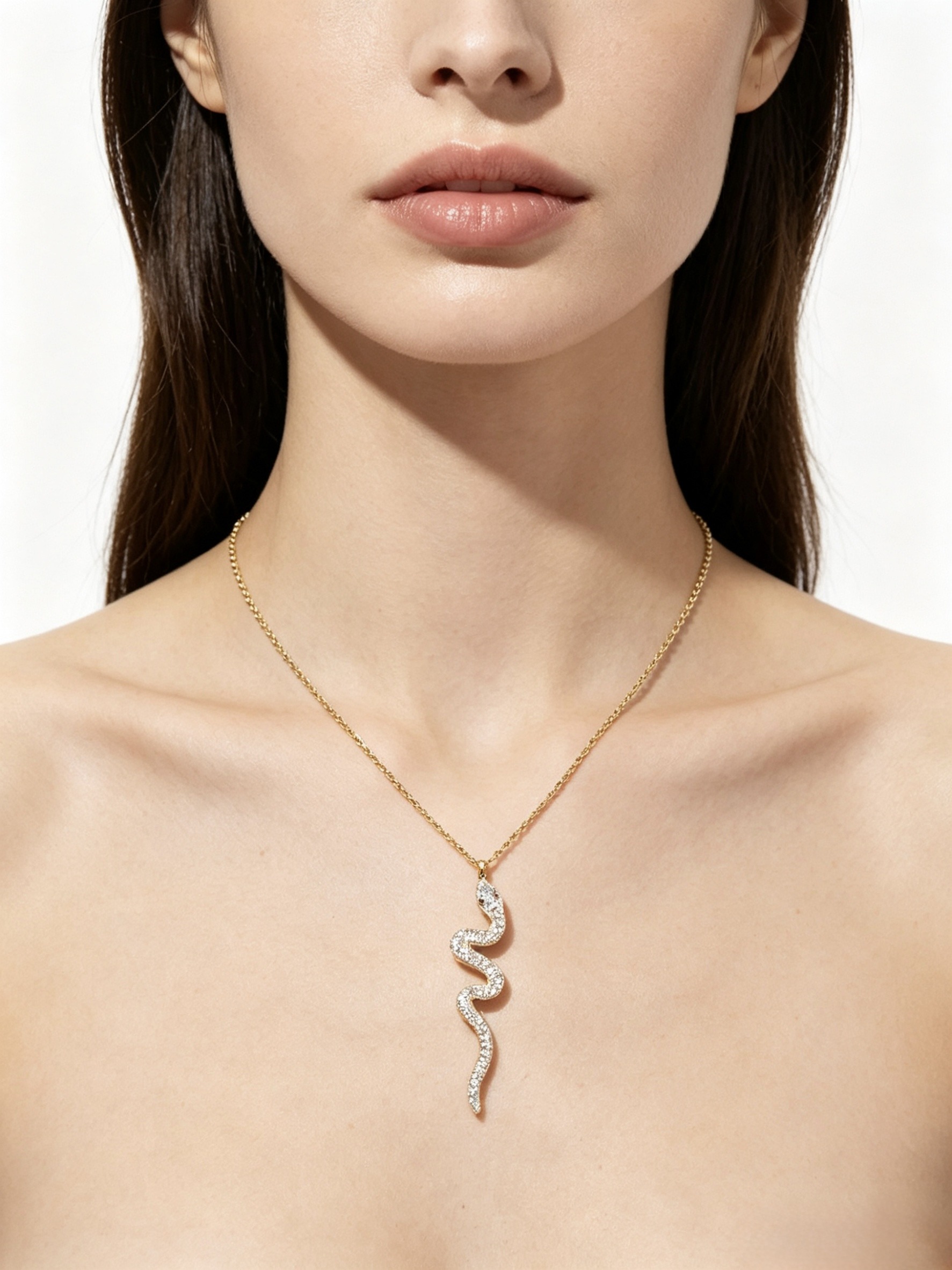 Mayorista HANA BIJOUX - Collar con colgante en forma de serpiente