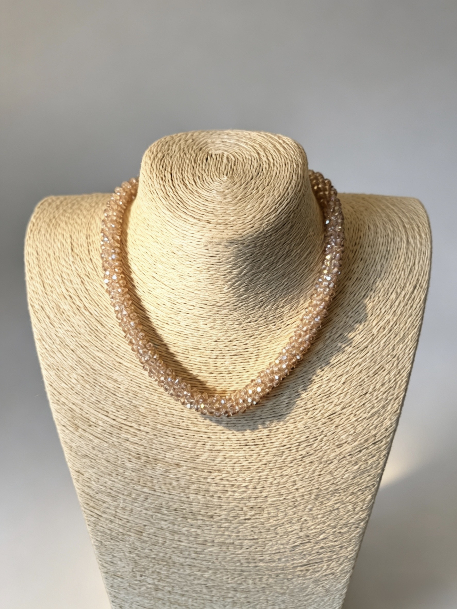 Wholesaler HANA BIJOUX - Twisted glass choker necklace