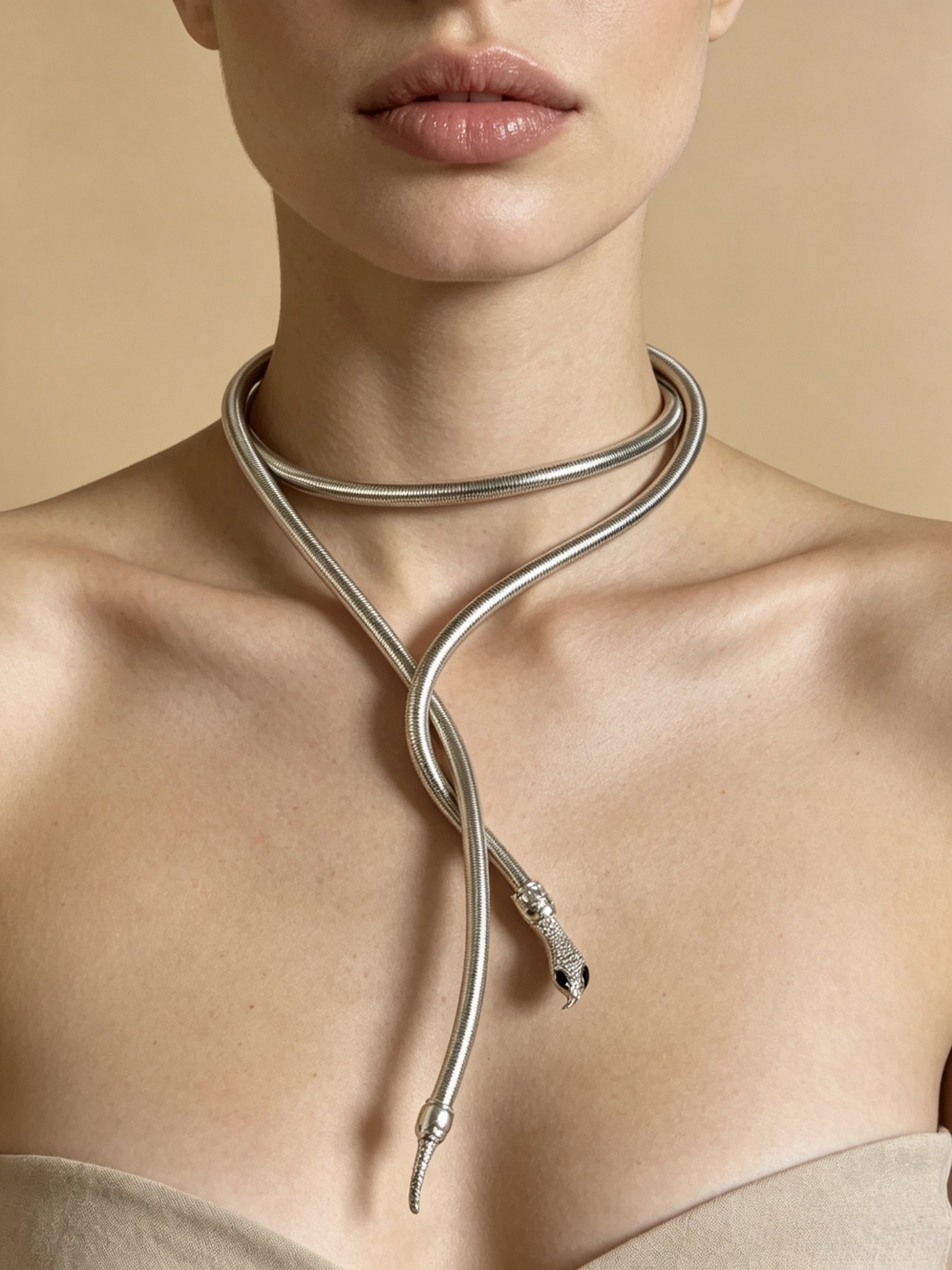 Grossiste HANA BIJOUX - Collier serpent flexible et modulable