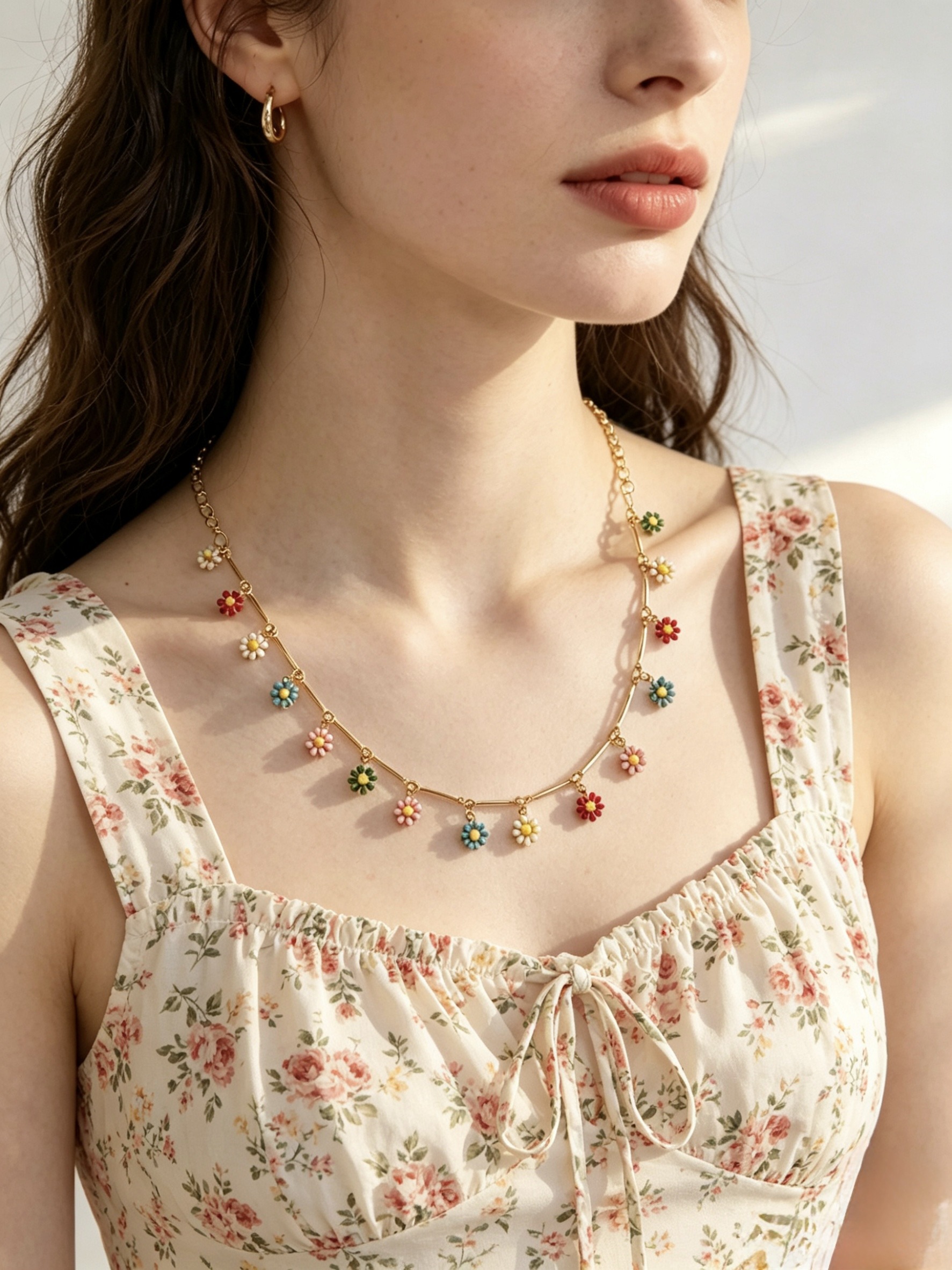 Mayorista HANA BIJOUX - Collar choker boho-chic margaritas