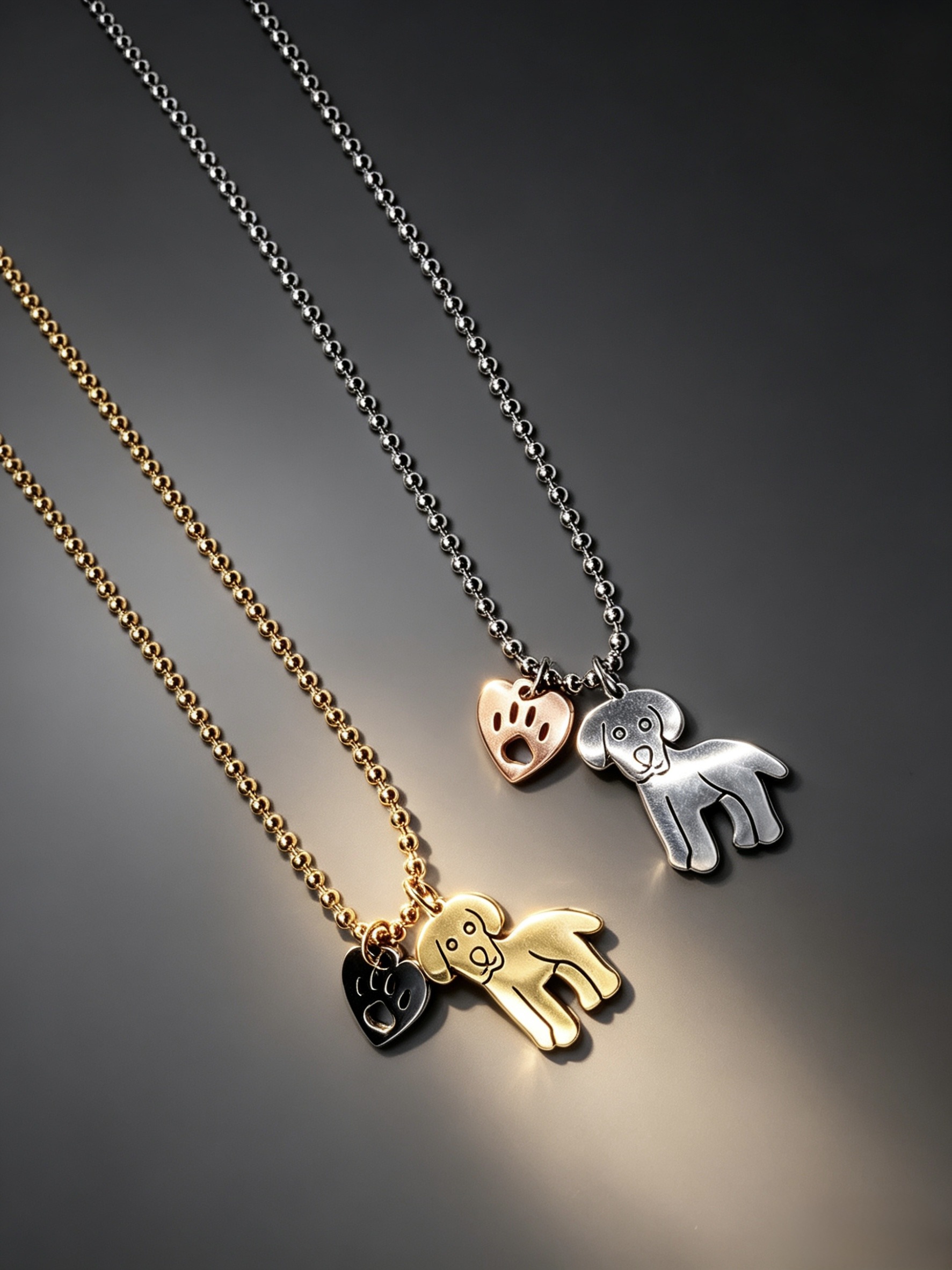 Mayorista HANA BIJOUX - Collar con colgante en forma de perro