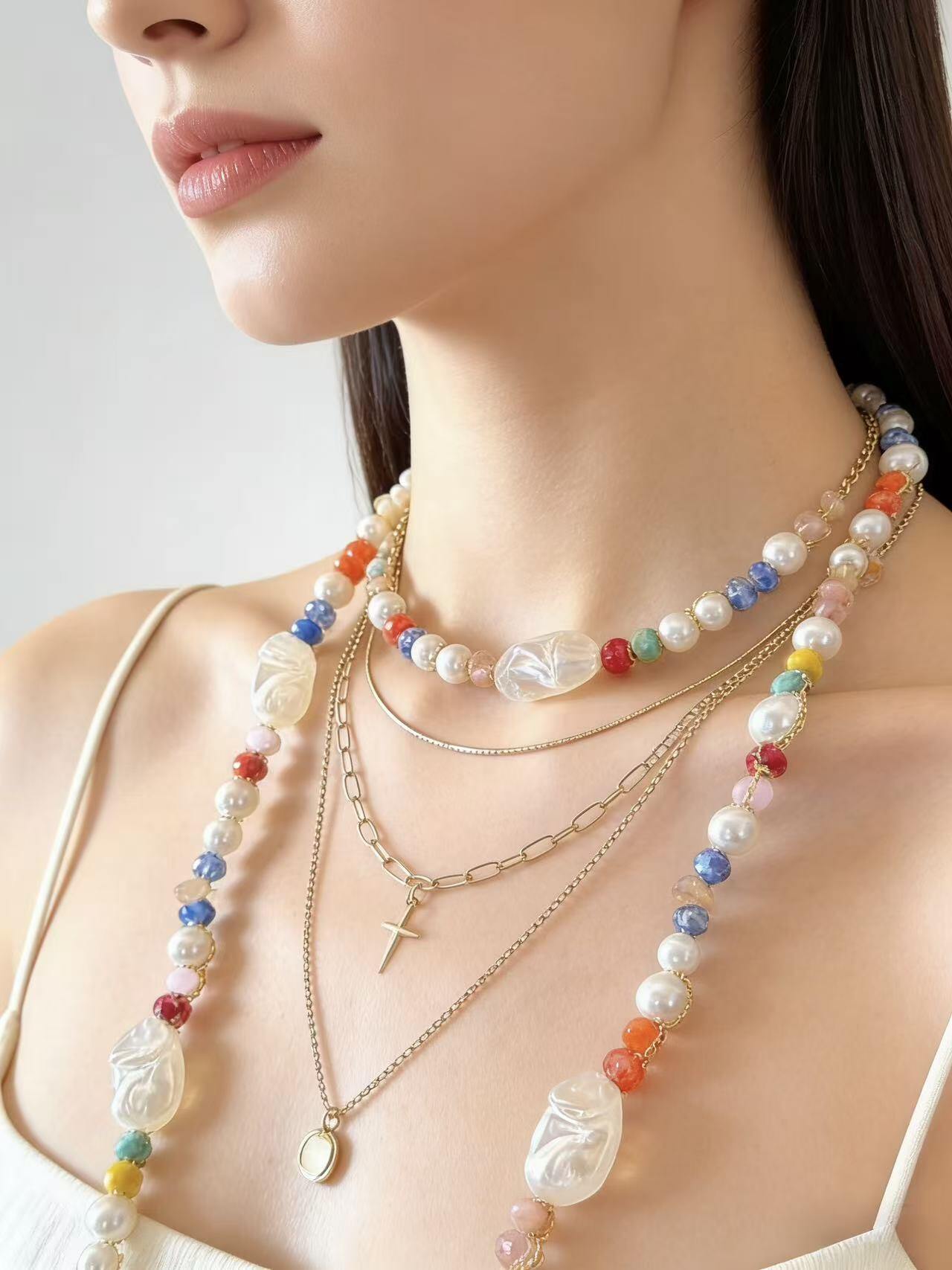 Wholesaler HANA BIJOUX - LONG NECKLACE WITH PEARLS