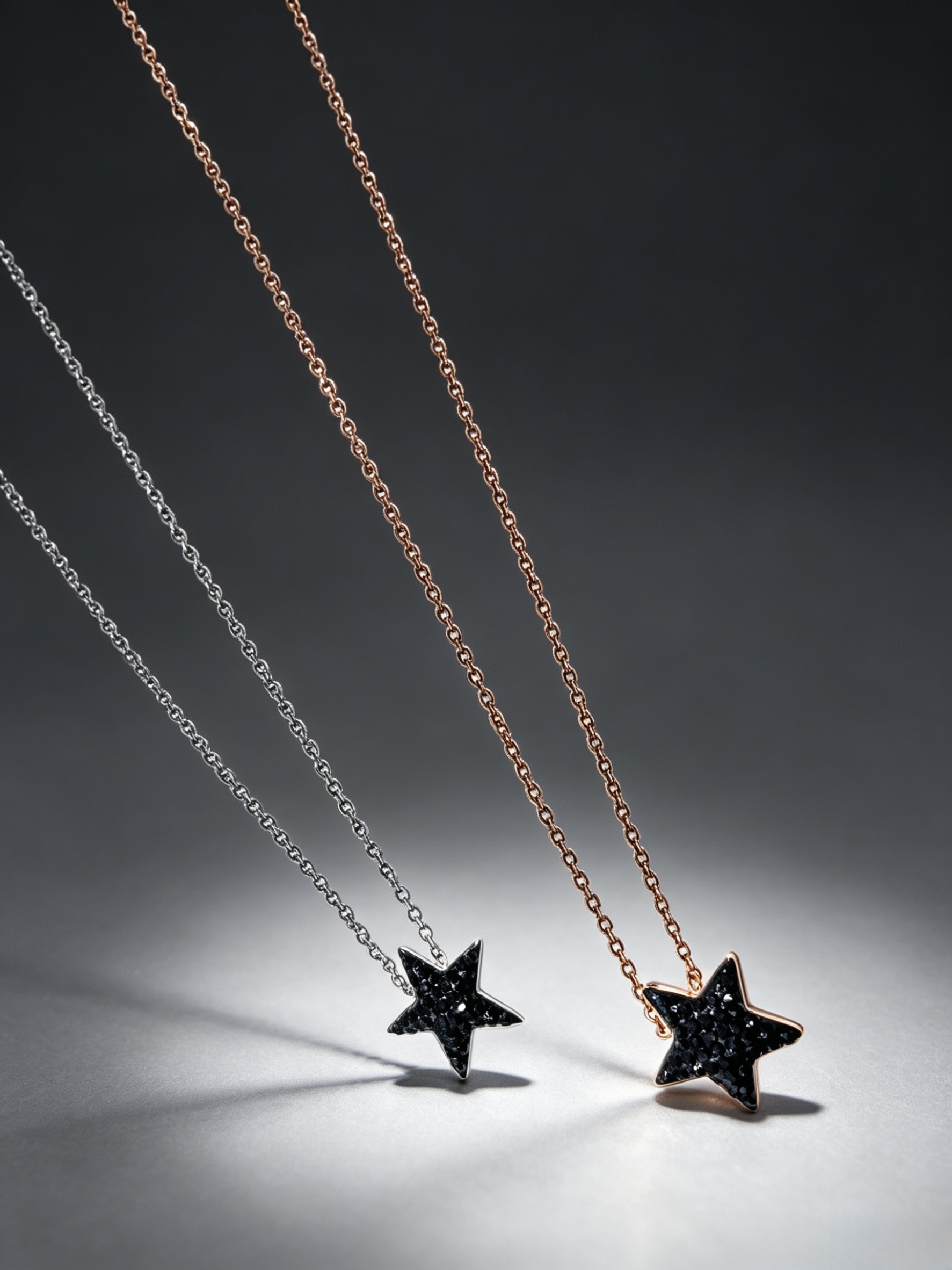 Mayorista HANA BIJOUX - Collar con colgante en forma de estrella negra