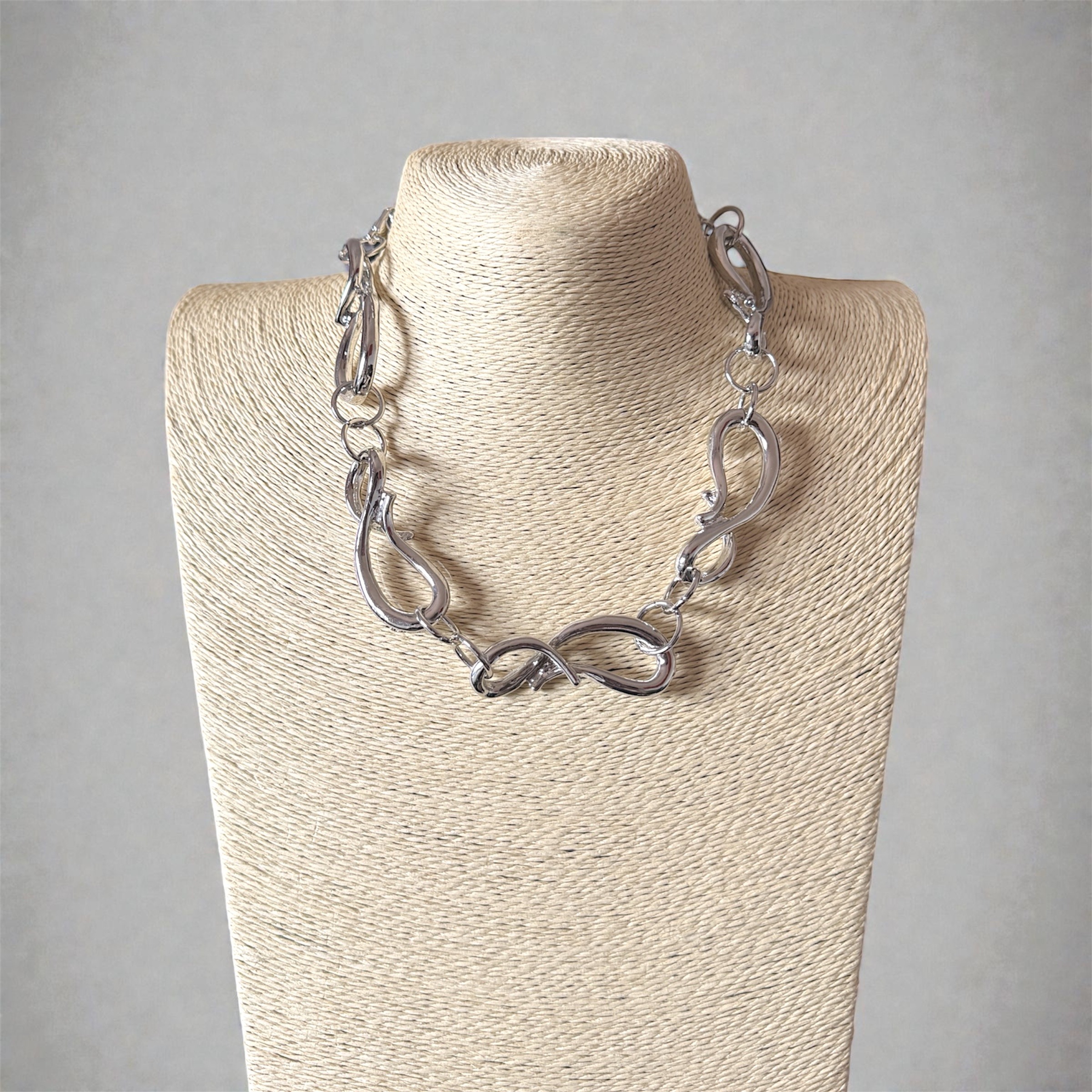Mayorista HANA BIJOUX - Collar de cadena ondulada en plata/oro