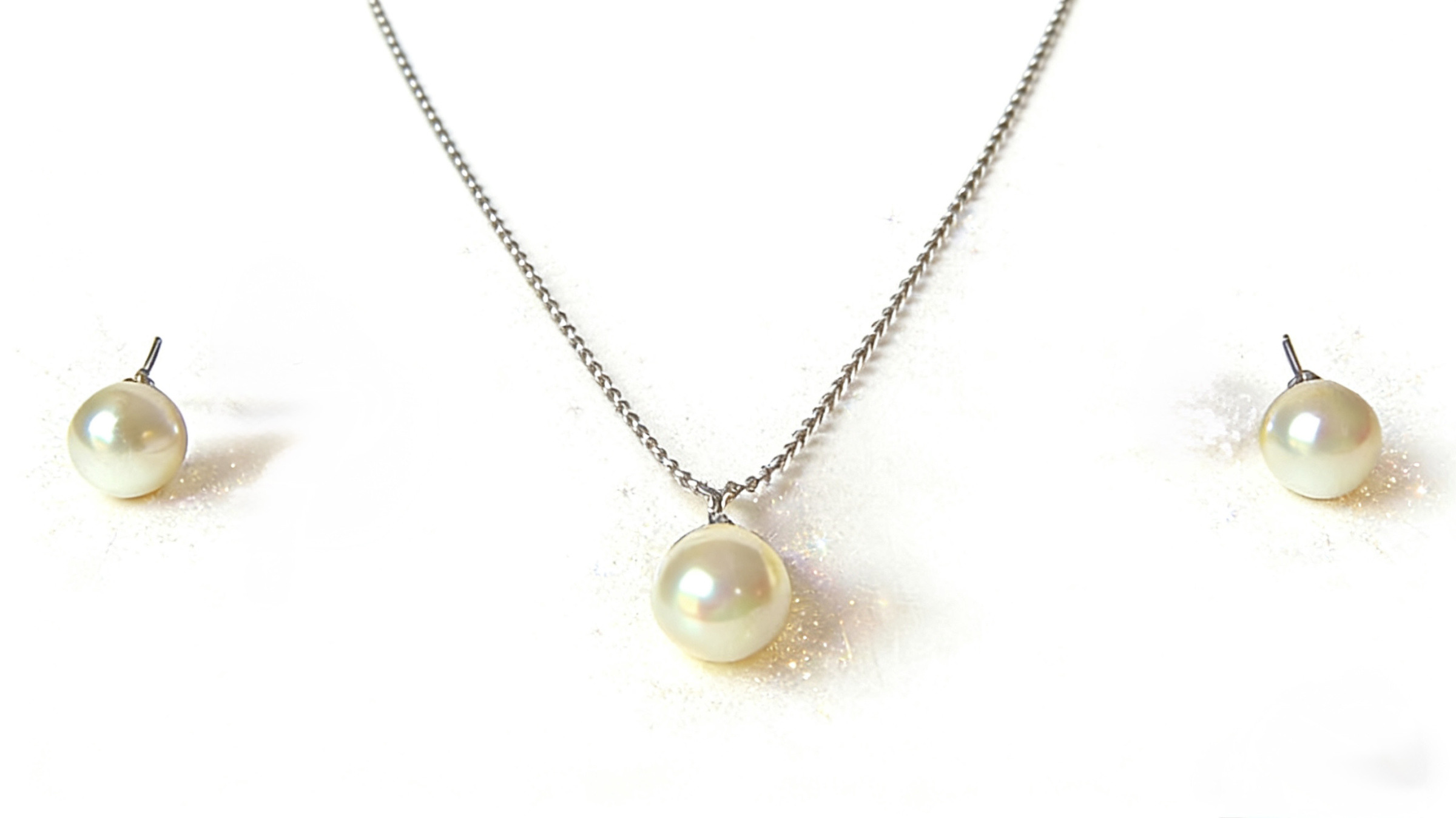 Wholesaler HANA BIJOUX - MOTHER-OF-PEARL NECKLACE + EARRINGS SET