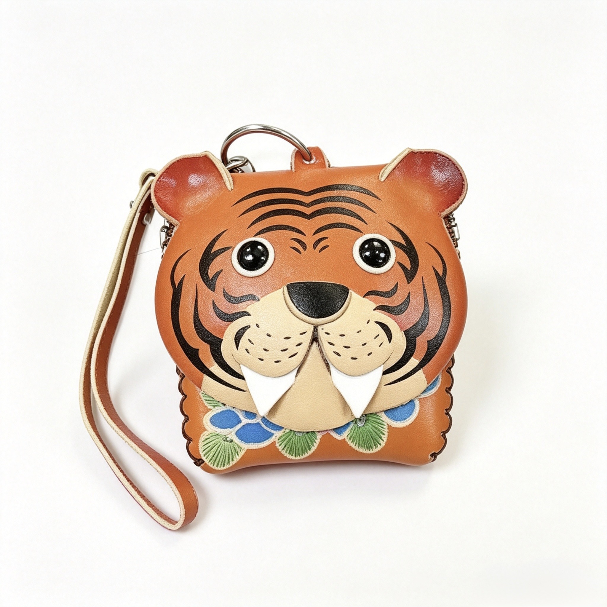 Wholesaler HANA BIJOUX - LEATHER COIN PURSE - TIGER