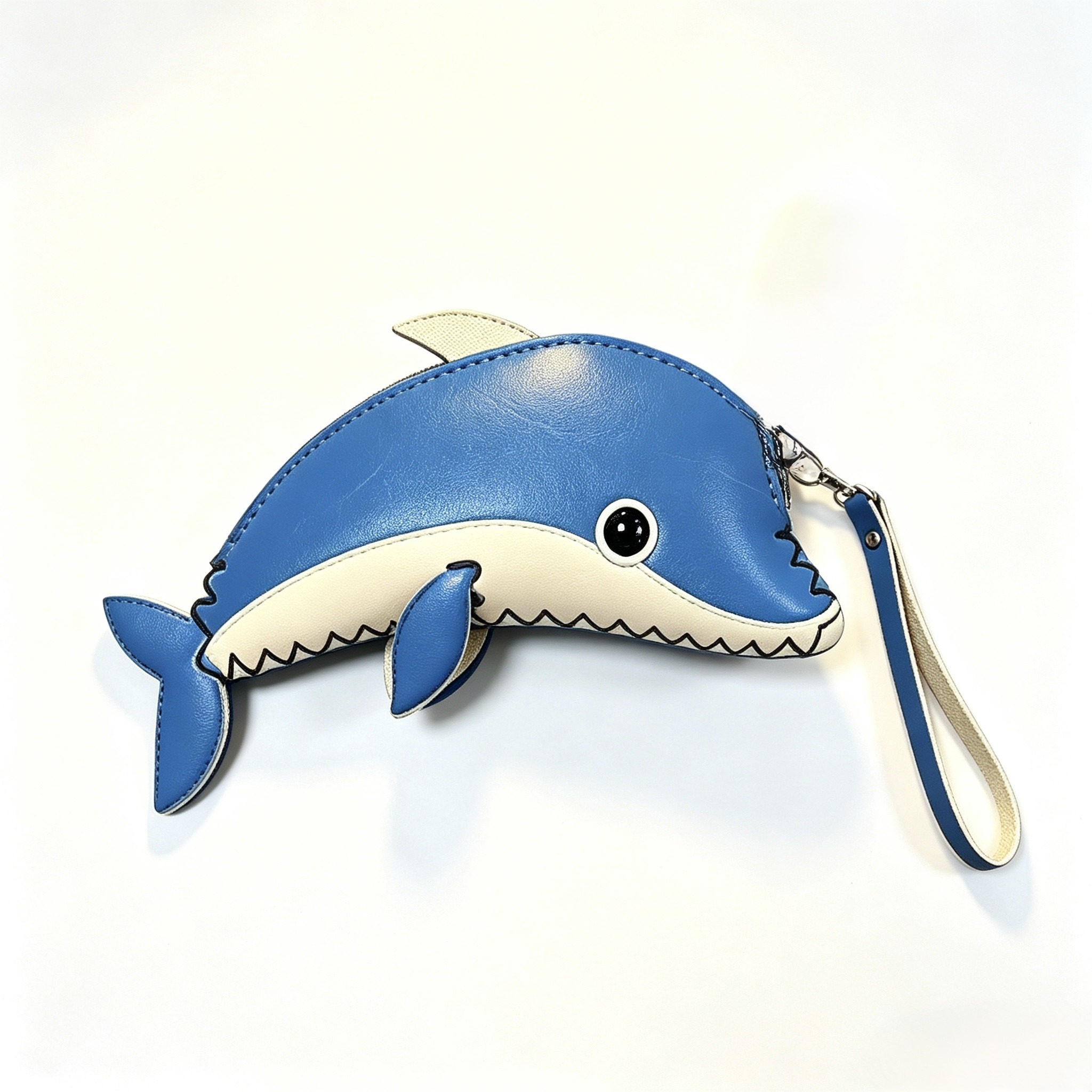 Wholesaler HANA BIJOUX - LEATHER COIN PURSE - DOLPHIN