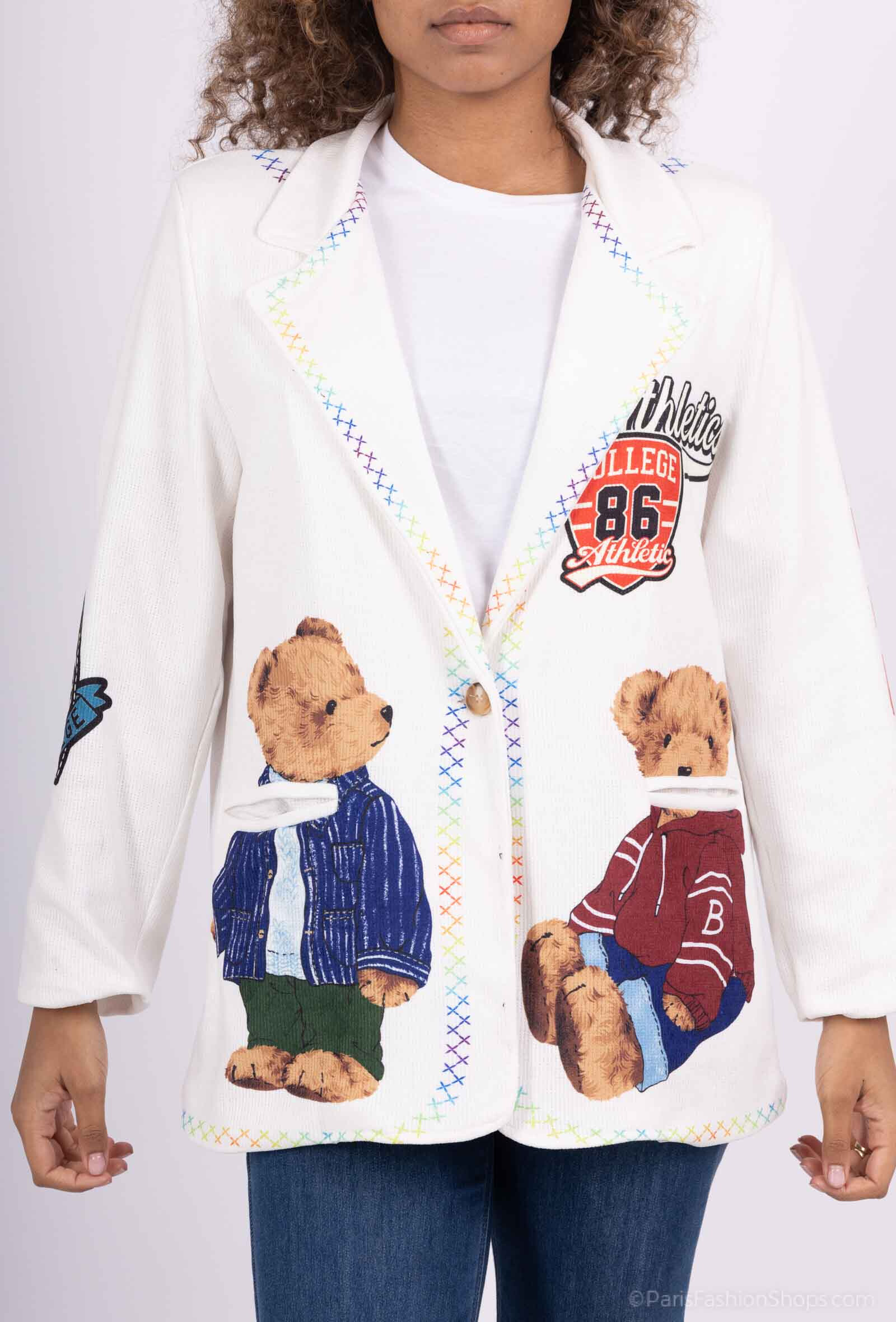 Grossiste Happy Look - Veste blazer imprimé COCO