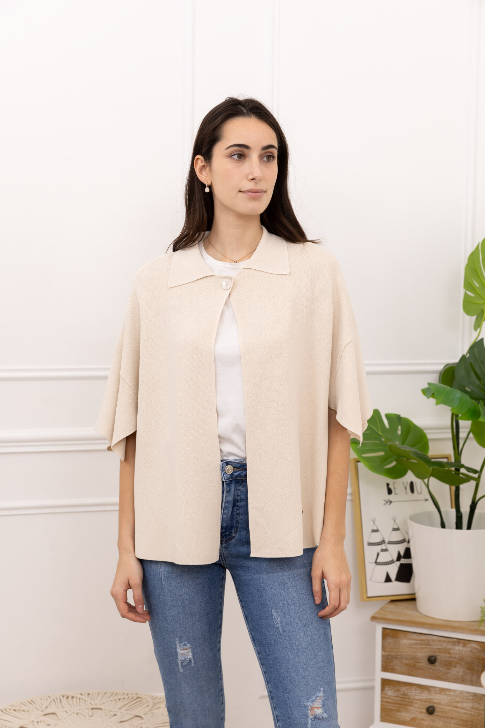 Wholesaler Happy Look - Fine knit cape