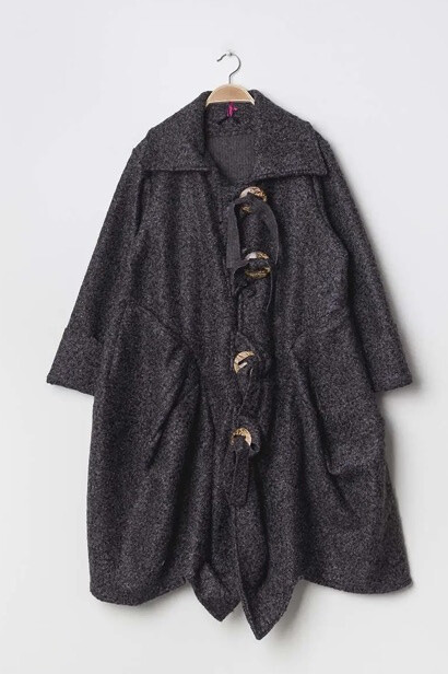Grossiste Happy Look - Manteau en laine mélangé destructuré