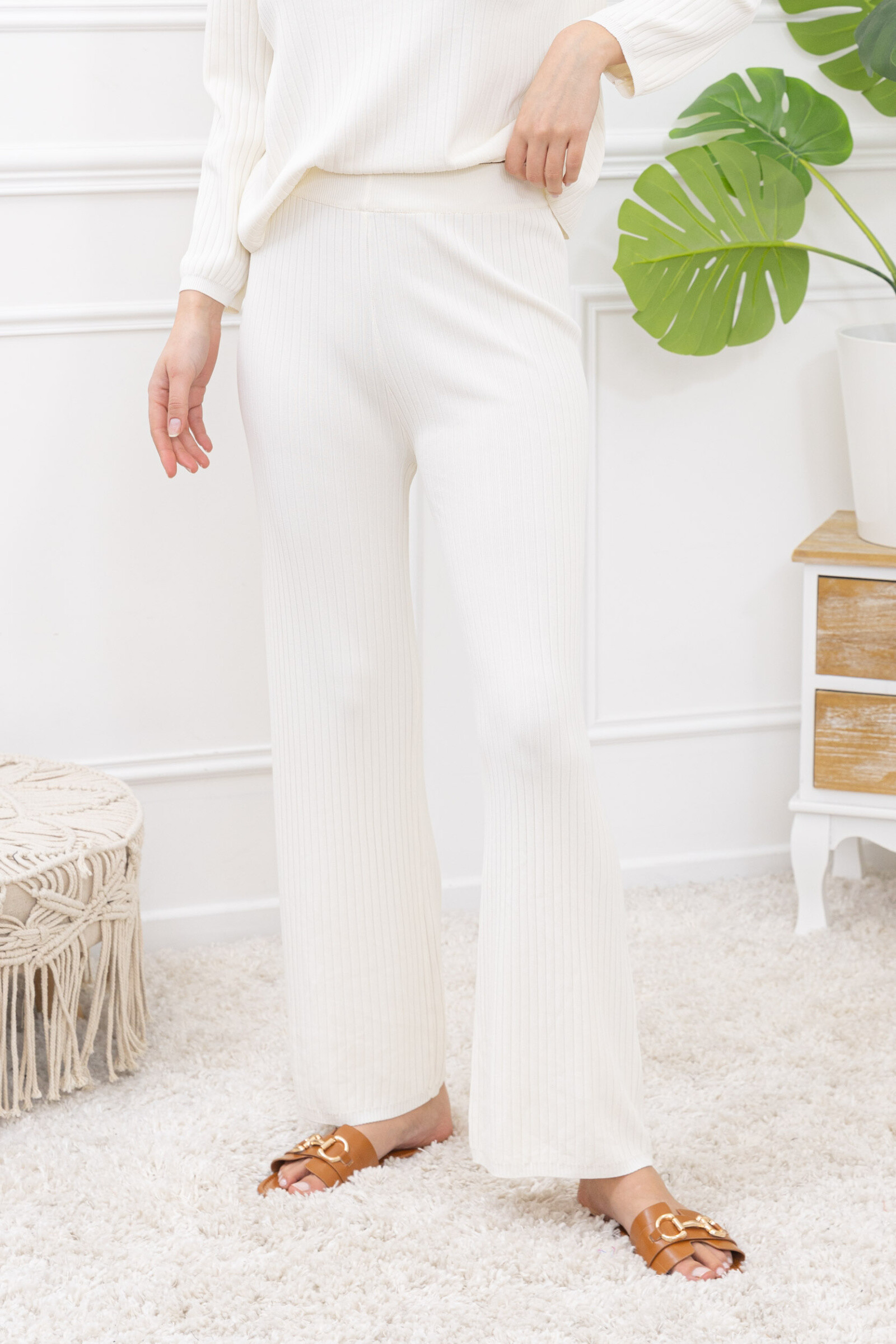 Grossista Happy Look - Pantaloni dritti in mesh fine