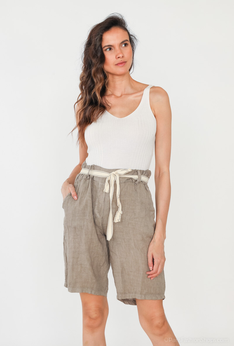 Grossiste Happy Look - Bermuda en lin – Confort et légèreté pour l’été