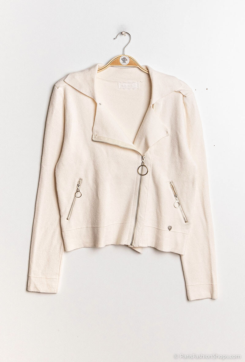 Grossiste Happy Look - Veste Femme en Maille Style Perfecto – Moderne, Confortable et Polyvalente