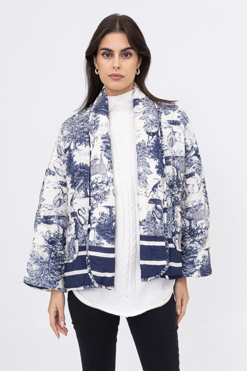 Grossiste Happy Look - Veste oversize avec imprimé