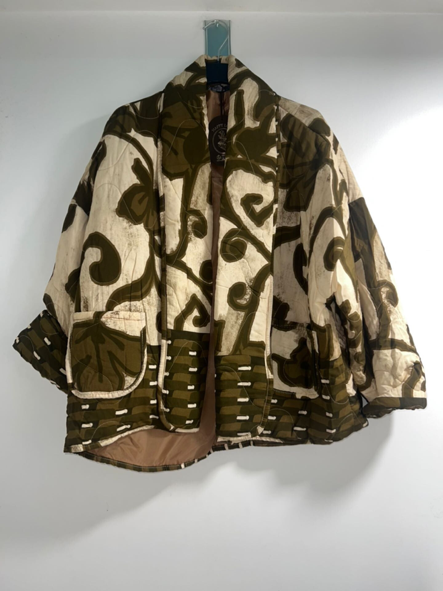 Grossiste Happy Look - Veste matelassé imprimé abstrait
