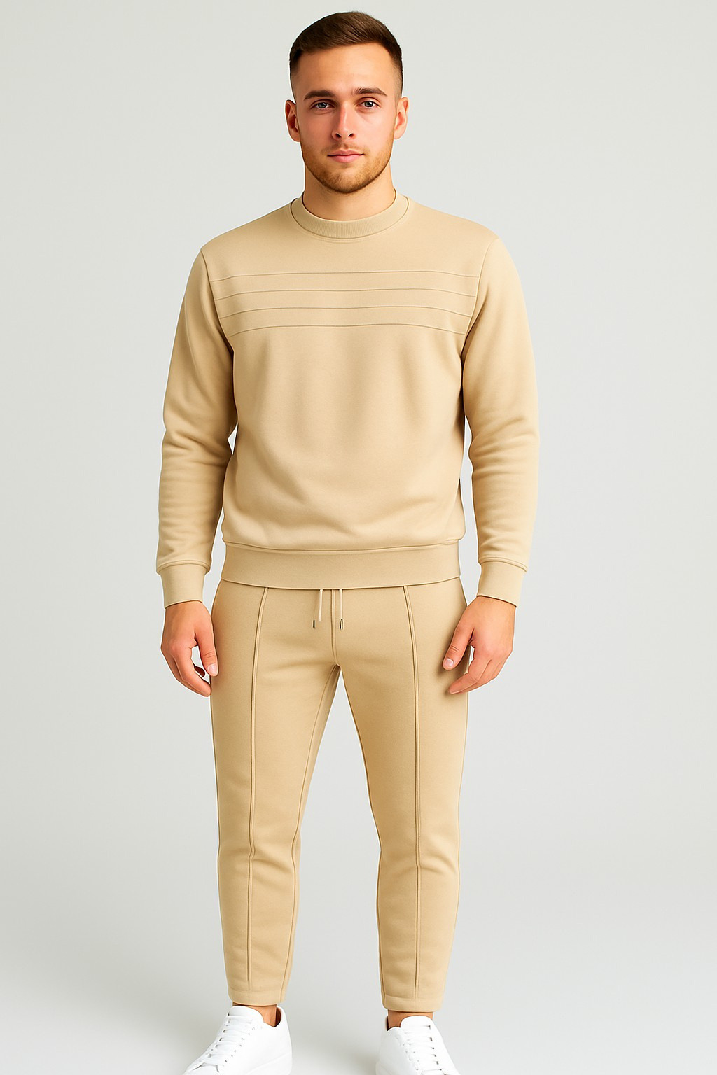 Wholesaler HB TEXTILE - Men's Two-Piece Set – Fleece Sweatshirt and Joggers
