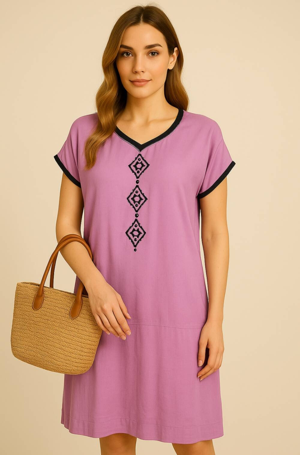 Mayorista HB TEXTILE - VESTIDO ORIENTAL ABAYA CORTA