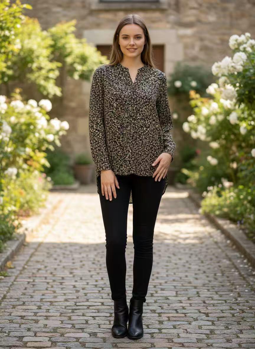 Grossiste HD DIFFUSION - Chemise Lina Noire