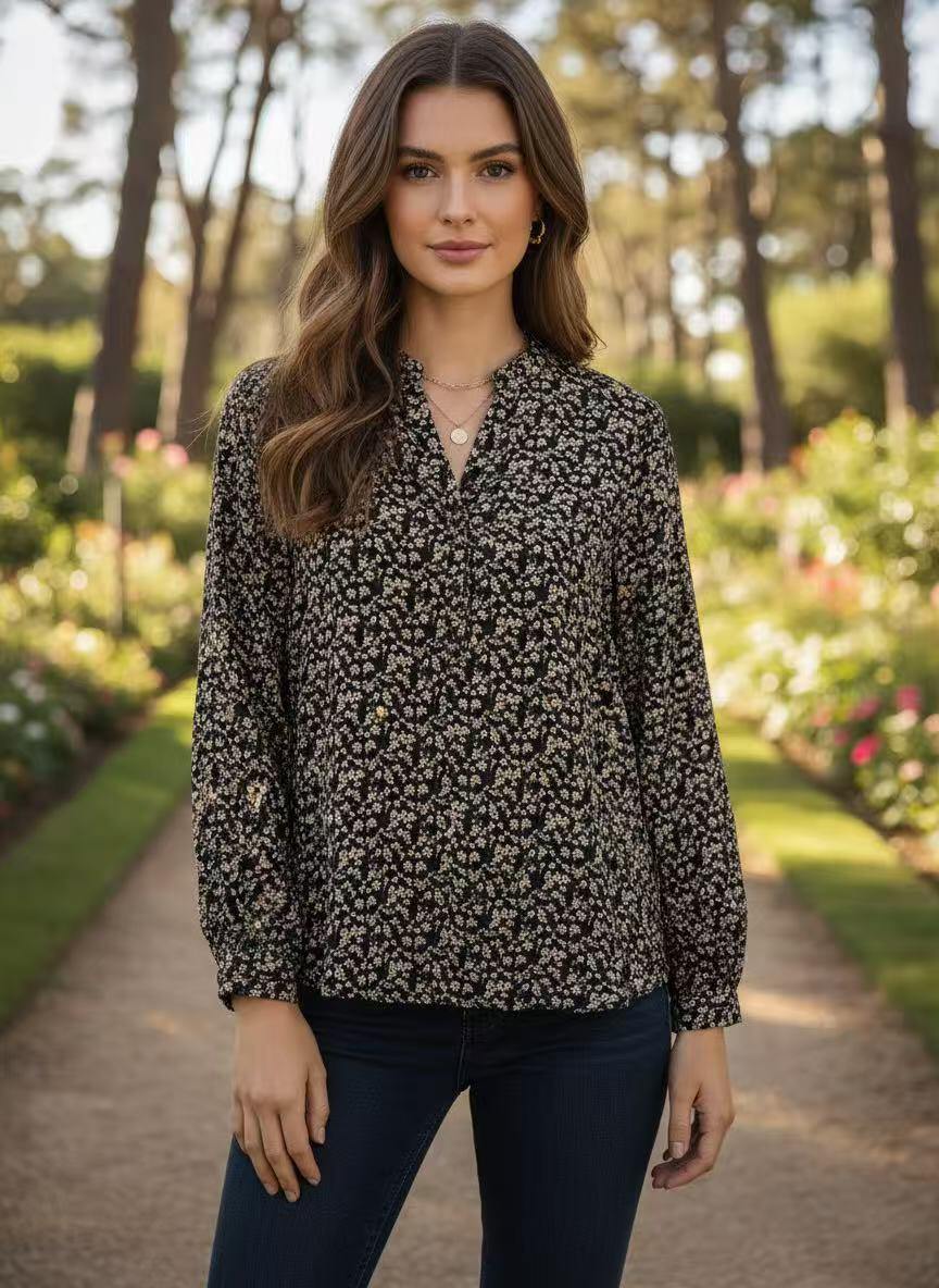 Grossiste HD DIFFUSION - Chemise Élina Taupe