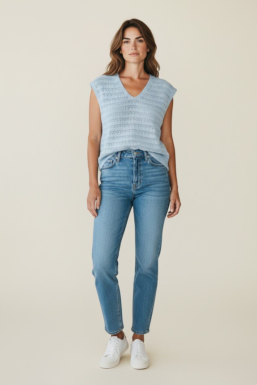Wholesaler HD DIFFUSION - Sleeveless Soft Knit Top