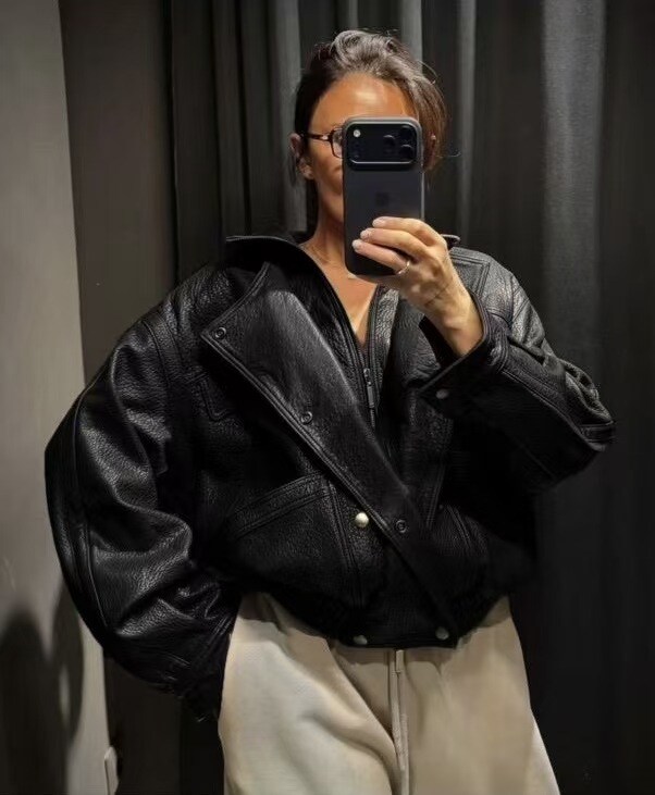 Grossiste HD DIFFUSION - Veste Biker Oversize