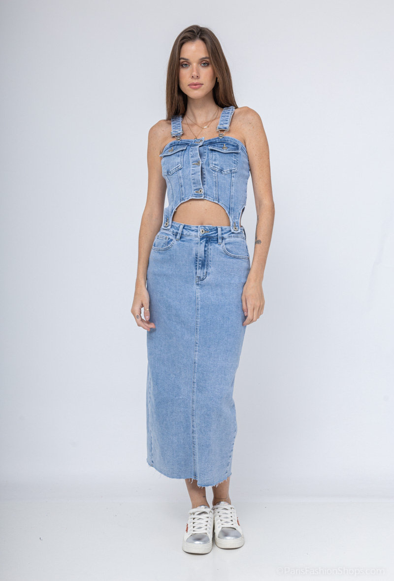Wholesaler HELLO MISS - Separable skirt overalls