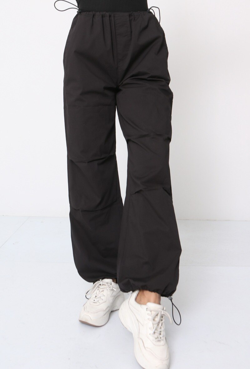 Grossiste HELLO MISS - Pantalon parachute en popeline coton