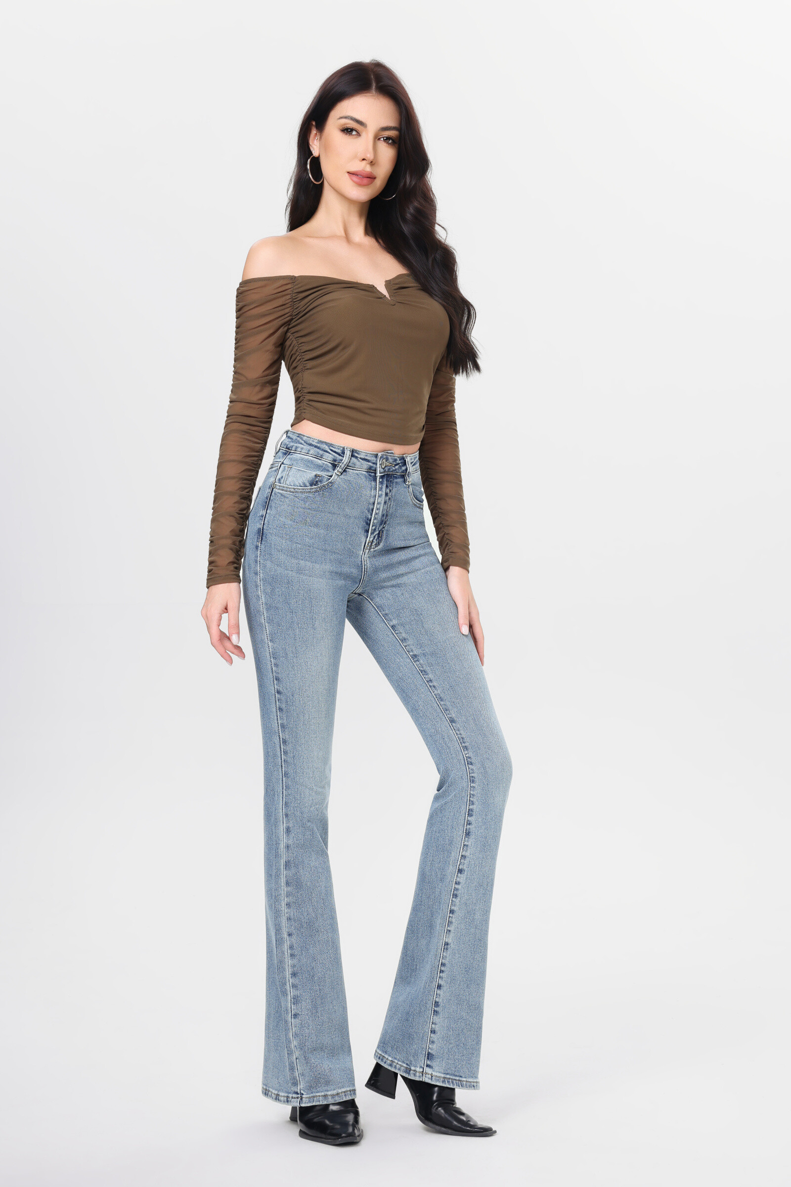 Grossiste HELLO MISS - Flared jean