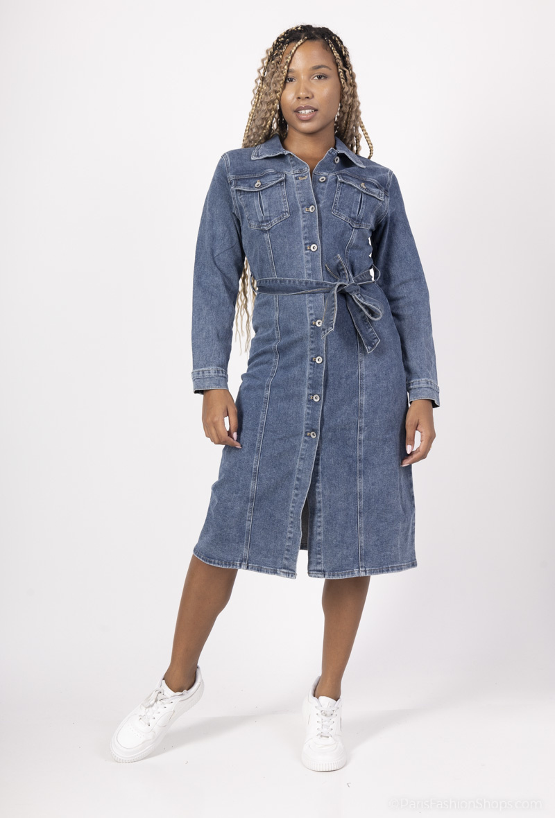 Wholesaler HELLO MISS - Denim trench jacket