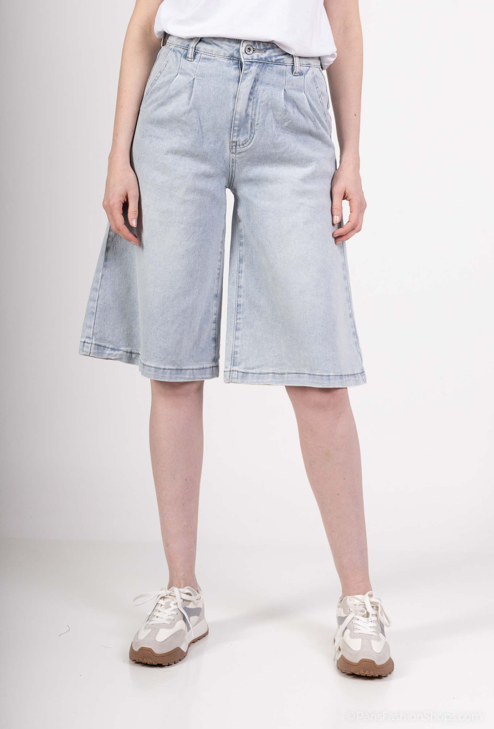 Wholesaler HELLO MISS - Oversize denim shorts