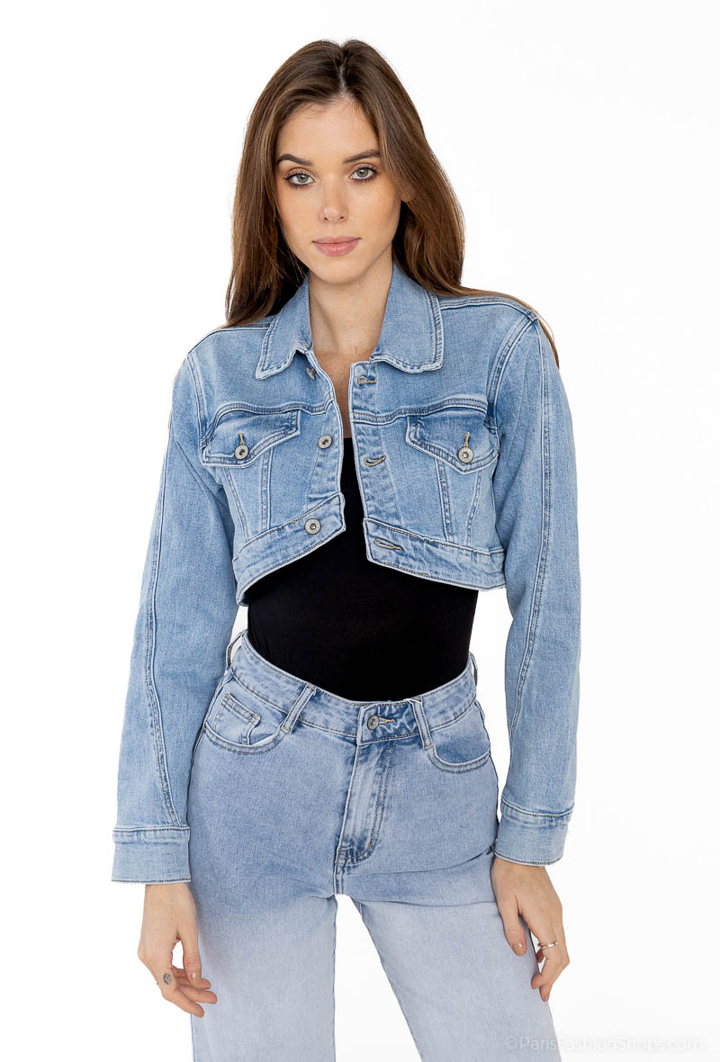 Grossiste HELLO MISS - Veste en jean