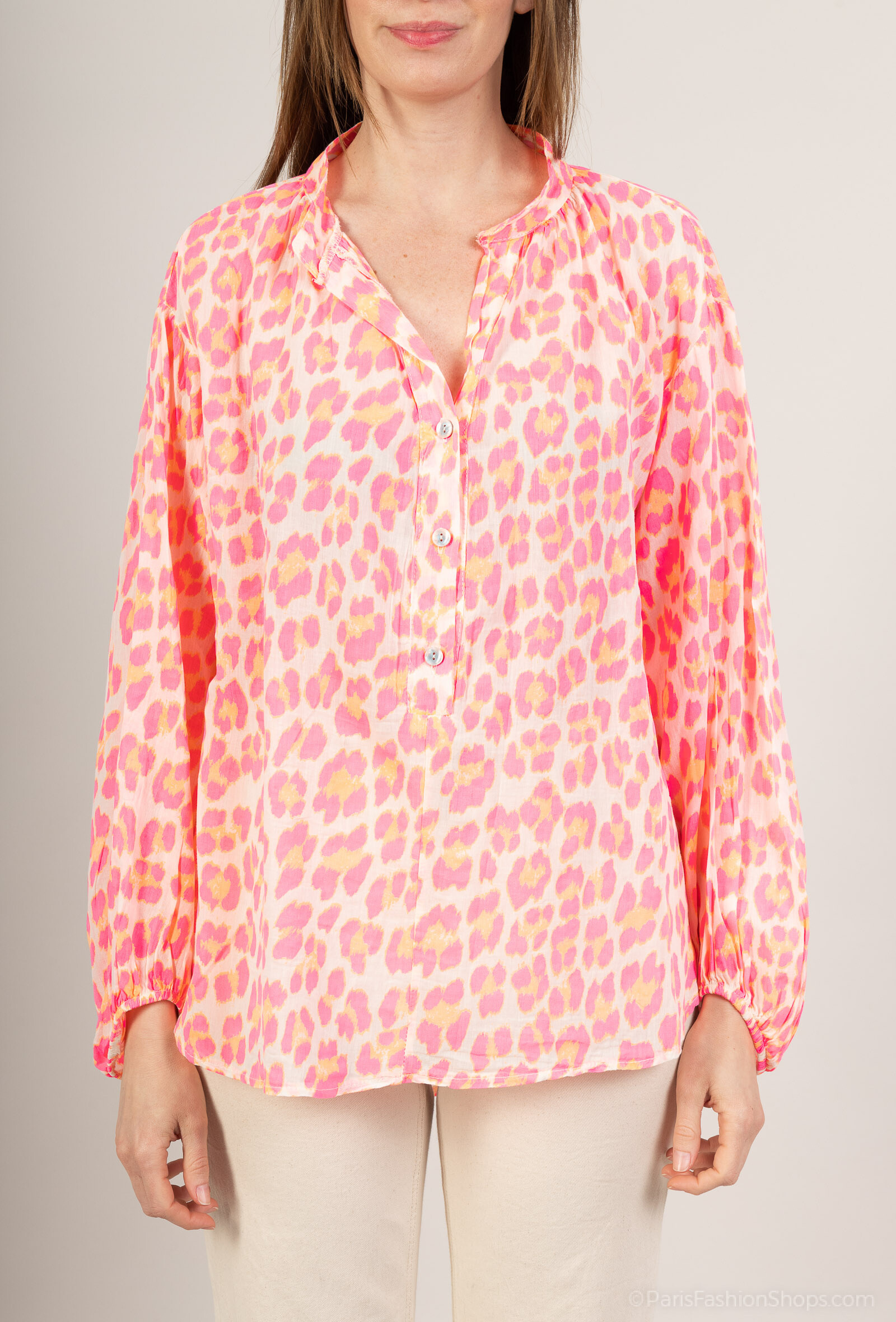 Grossiste HÉRA - Blouse imprimé léopard