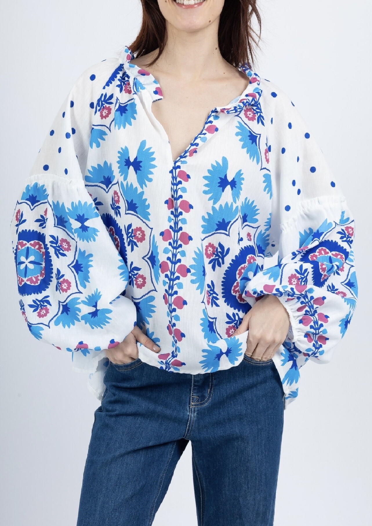 Grossiste HÉRA - Blouse large à motif