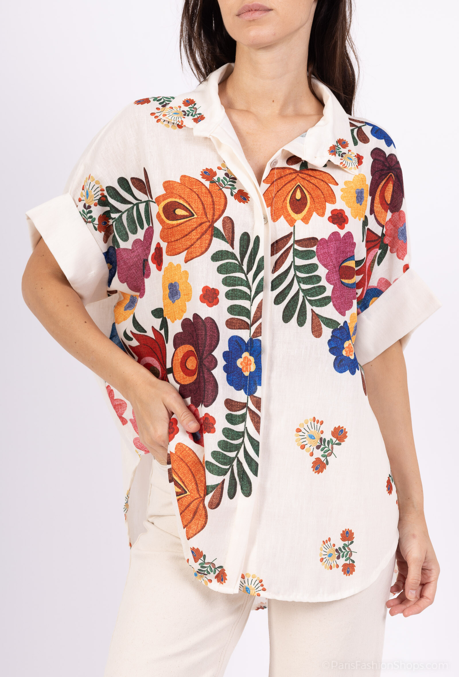 Grossista HÉRA - Camicia stampata corta