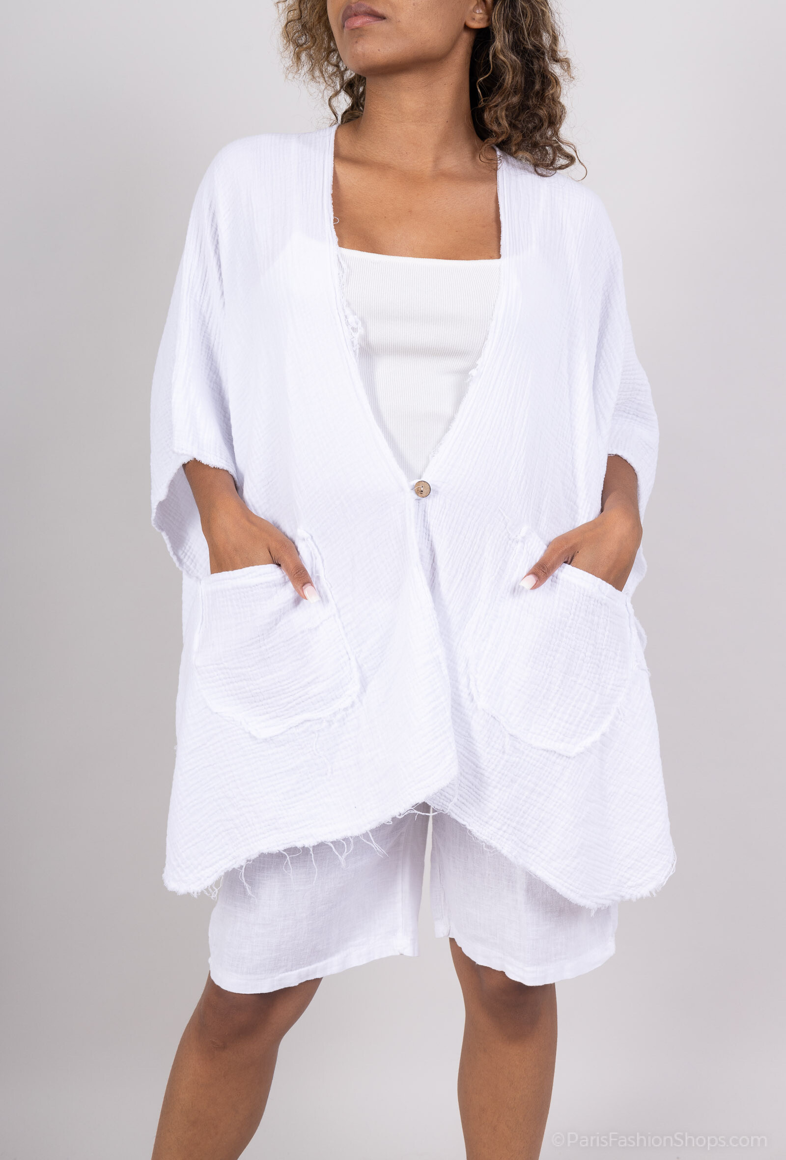 Wholesaler HÉRA - Large cotton gauze vest