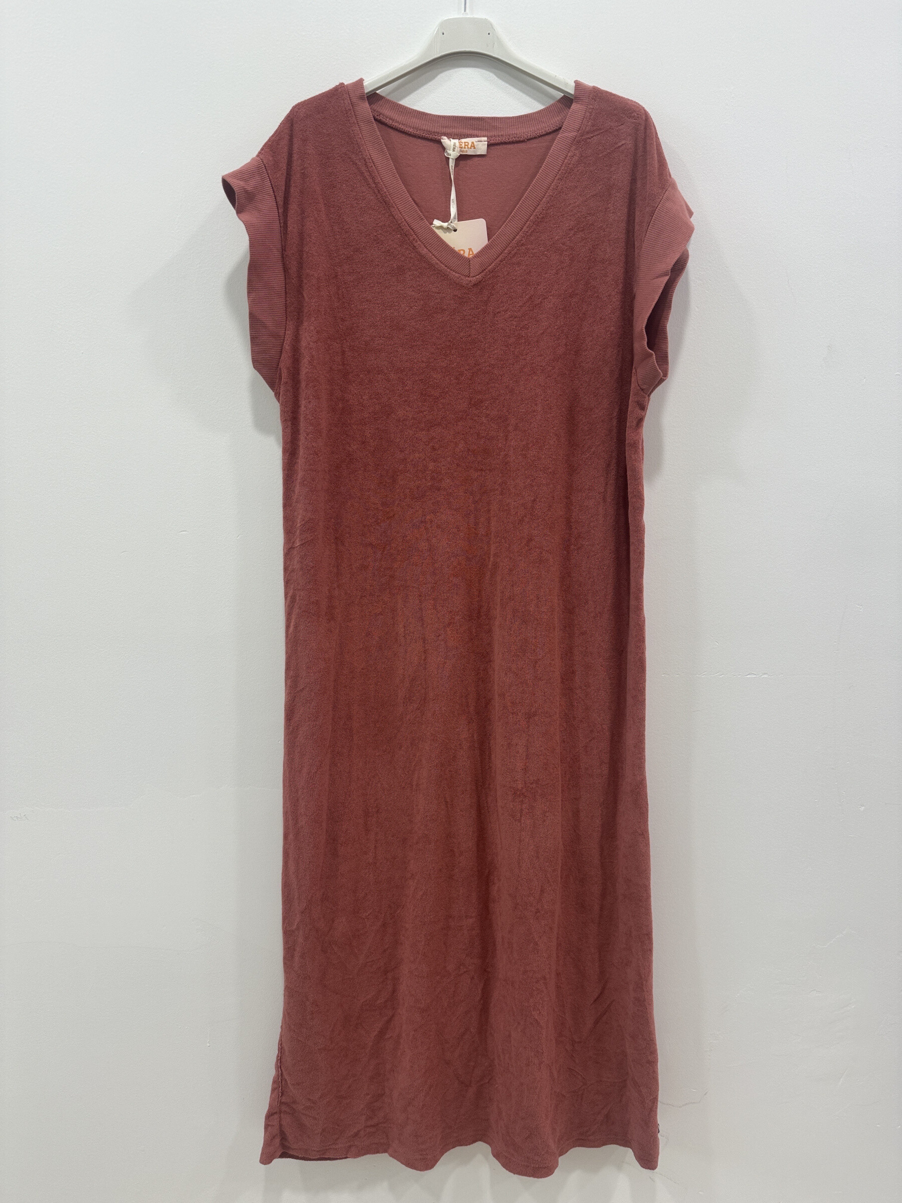 Großhändler HÉRA PARIS - V-Ausschnitt Frottee-Kleid