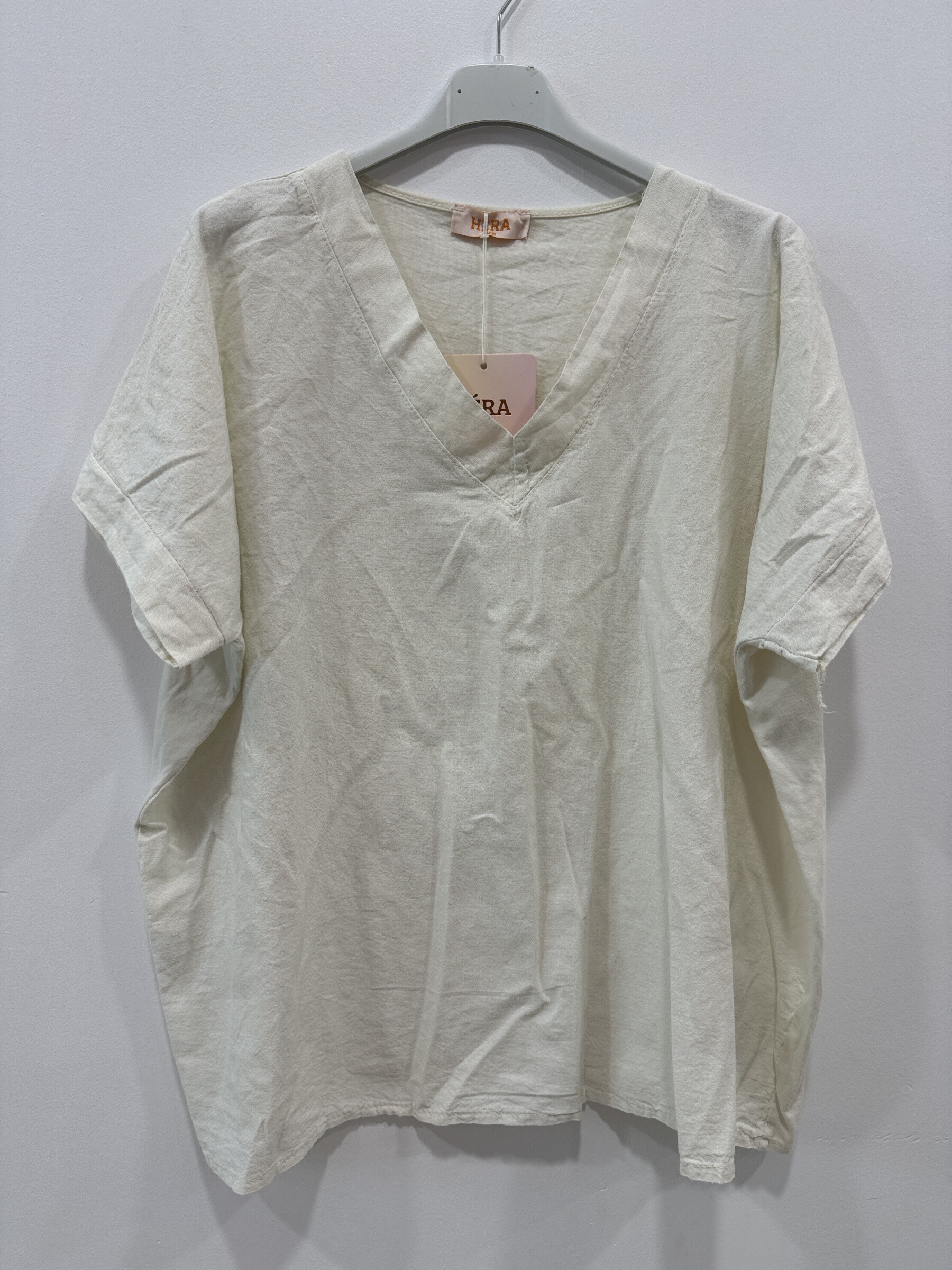 Grossiste HÉRA - T-shirt bi matières coton lin et dos en coton